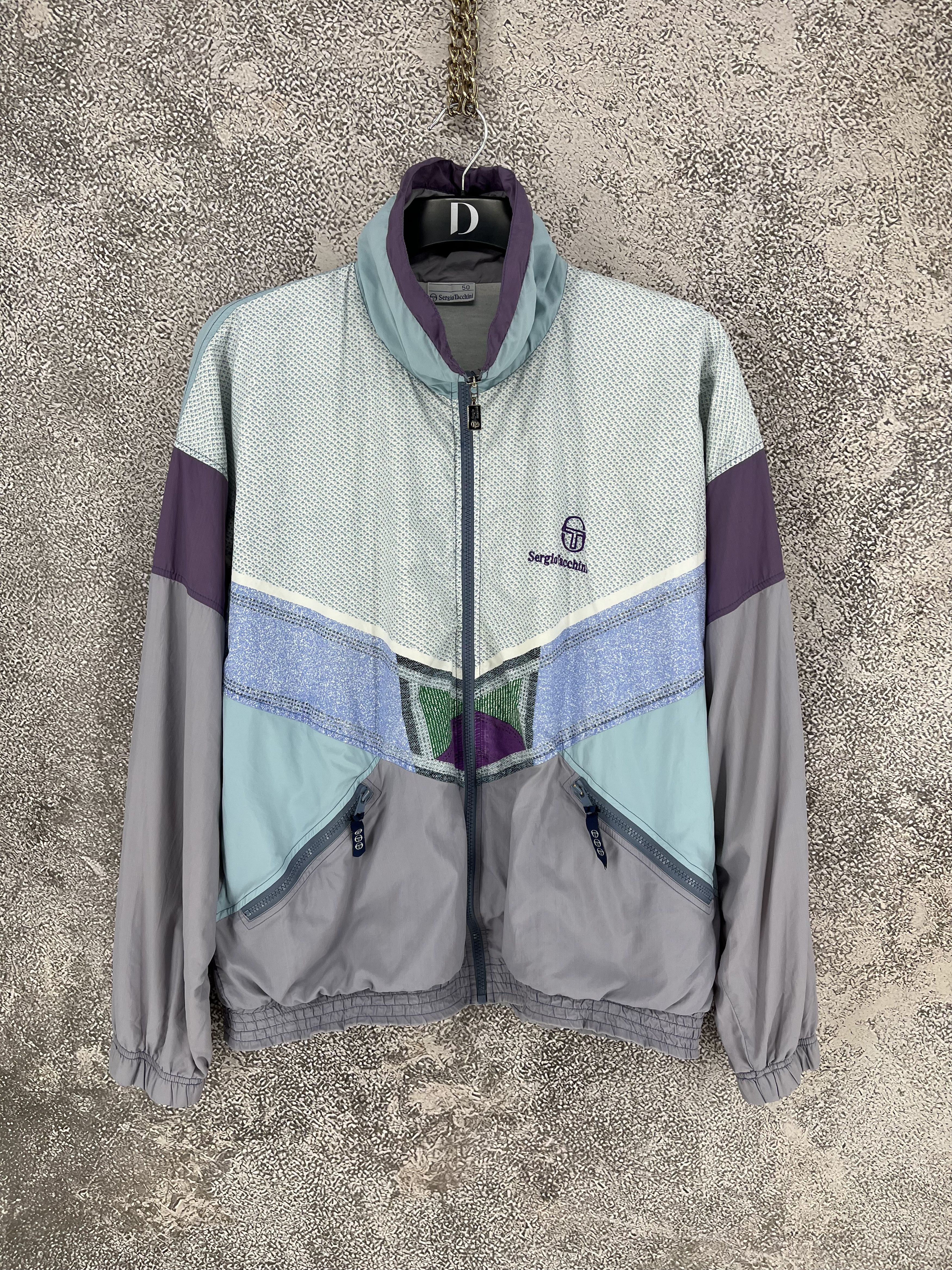 Sergio Tacchini VINTAGE Sergio Tacchini Track Suit Light Jacket + Pants Set Size US M / EU 48-50 / 2 - 3 Thumbnail