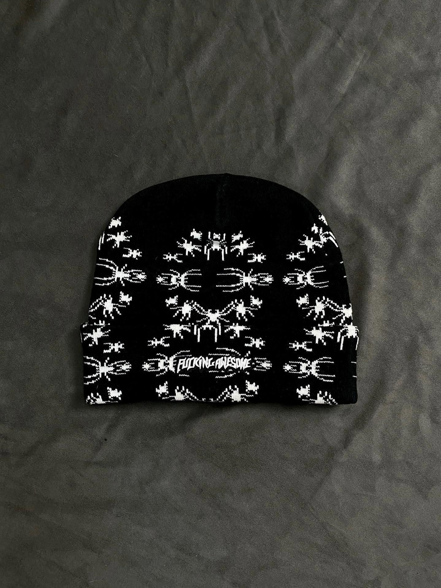Fucking Awesome Rare Fucking Awesome Spider Stamp No Cuff Knit Blue Beanie Size ONE SIZE - 3 Thumbnail
