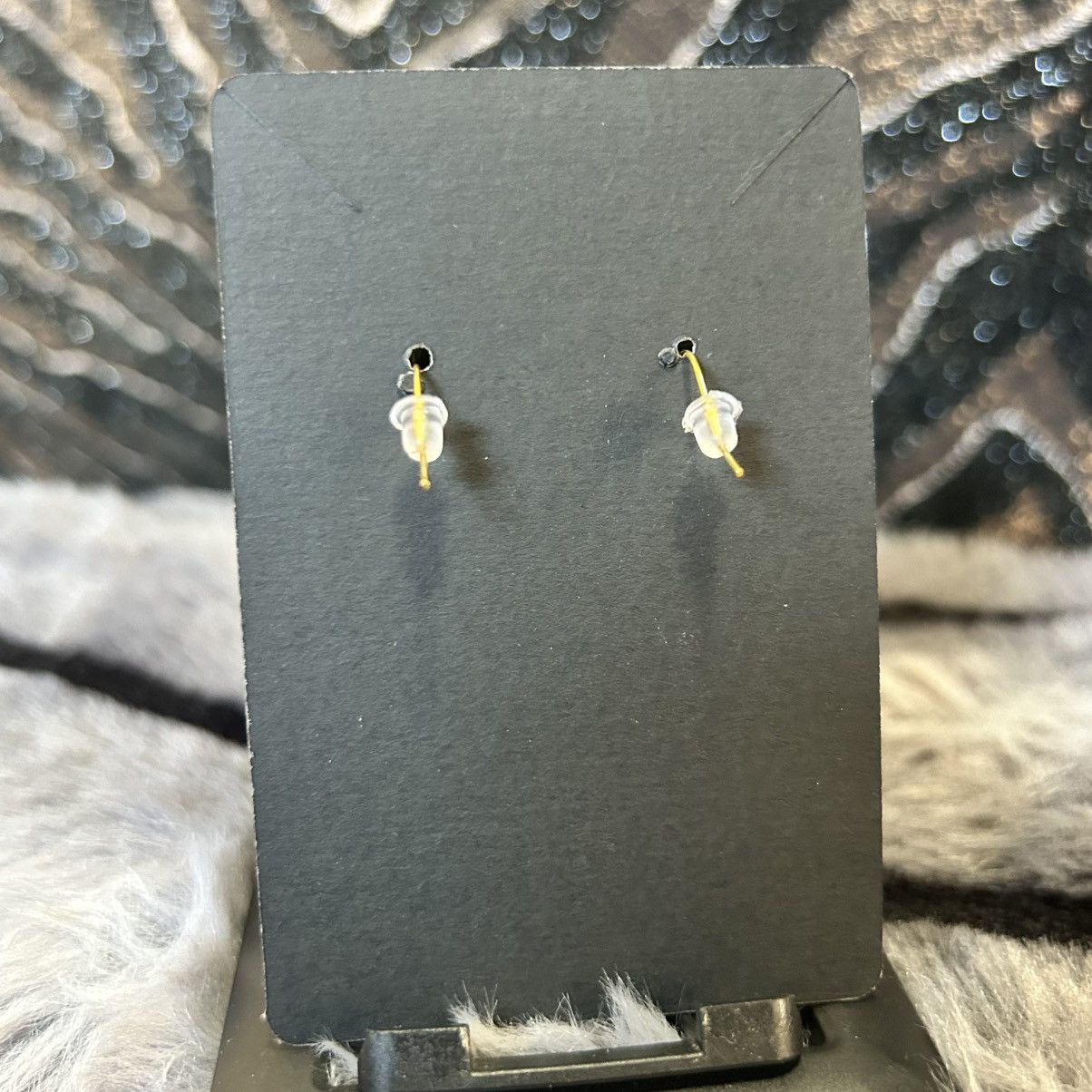 Handmade Handcrafted genuine blood stone cat eye glass earrings Size ONE SIZE - 4 Thumbnail