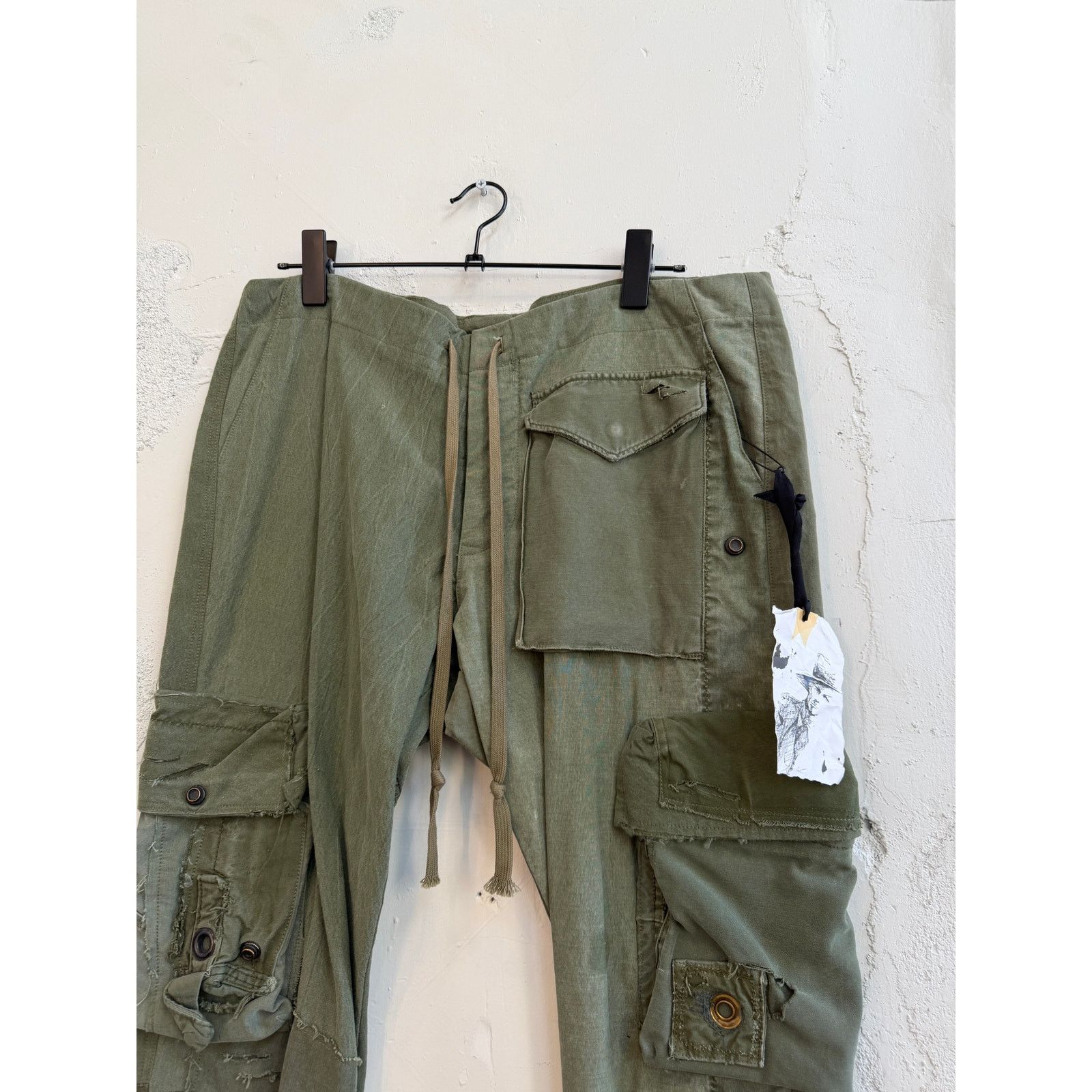 Greg Lauren Greg Lauren SAMPLE Tent Patchwork Cargo Pants Size US 34 / EU 50 - 4 Thumbnail
