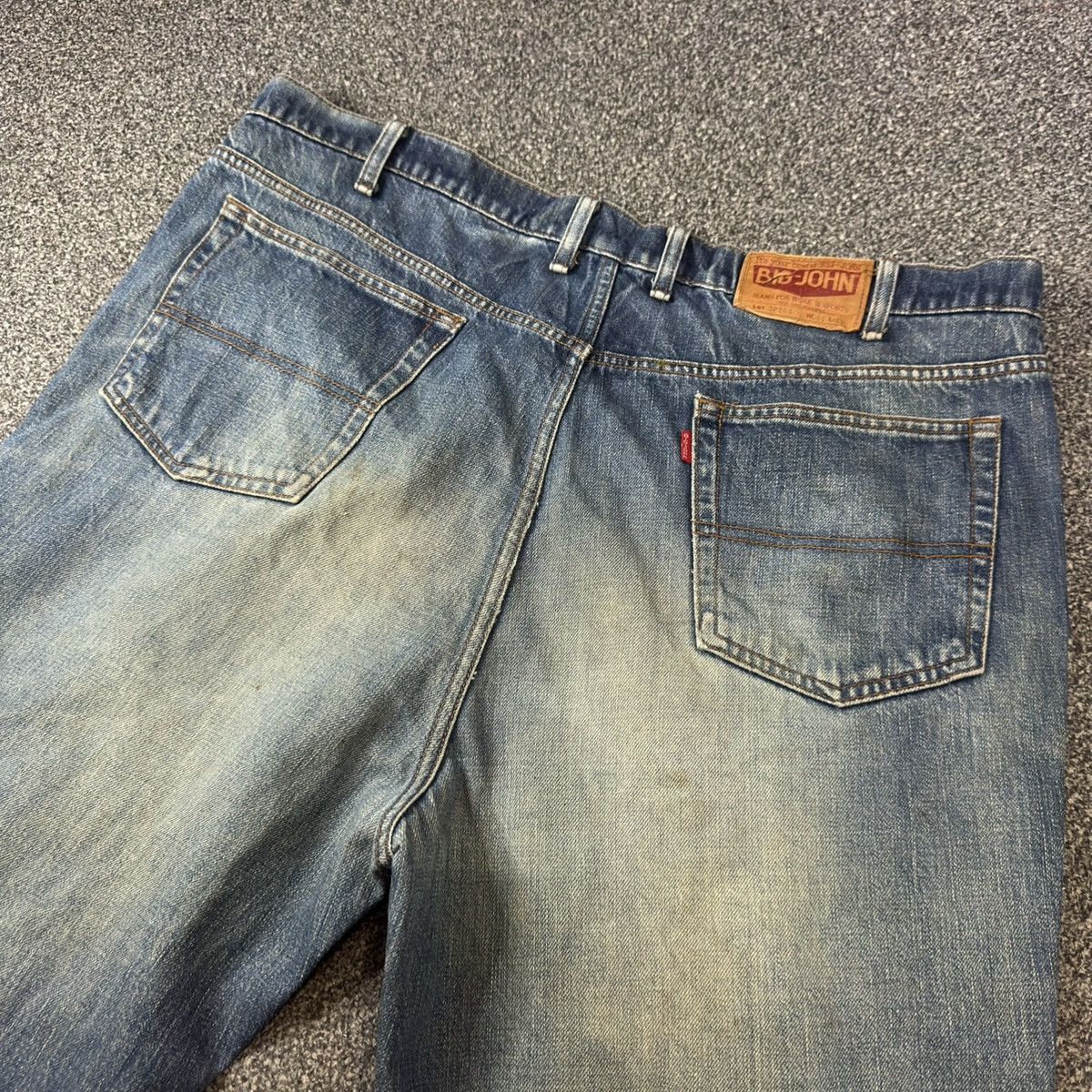 Big John 🔥🇯🇵 Vintage 80s Big Size Distressed Denim Size US 44 / EU 60 - 6 Thumbnail