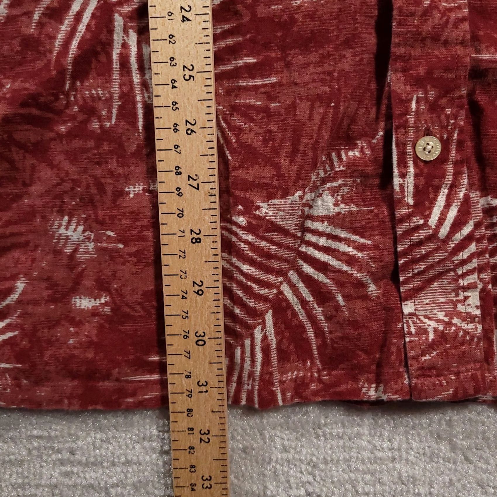 Vintage VINTAGE Covington Men's Hawaiian Shirt XL Red Floral Linen Blend Short Sleeve Size US XL / EU 56 / 4 - 6 Thumbnail