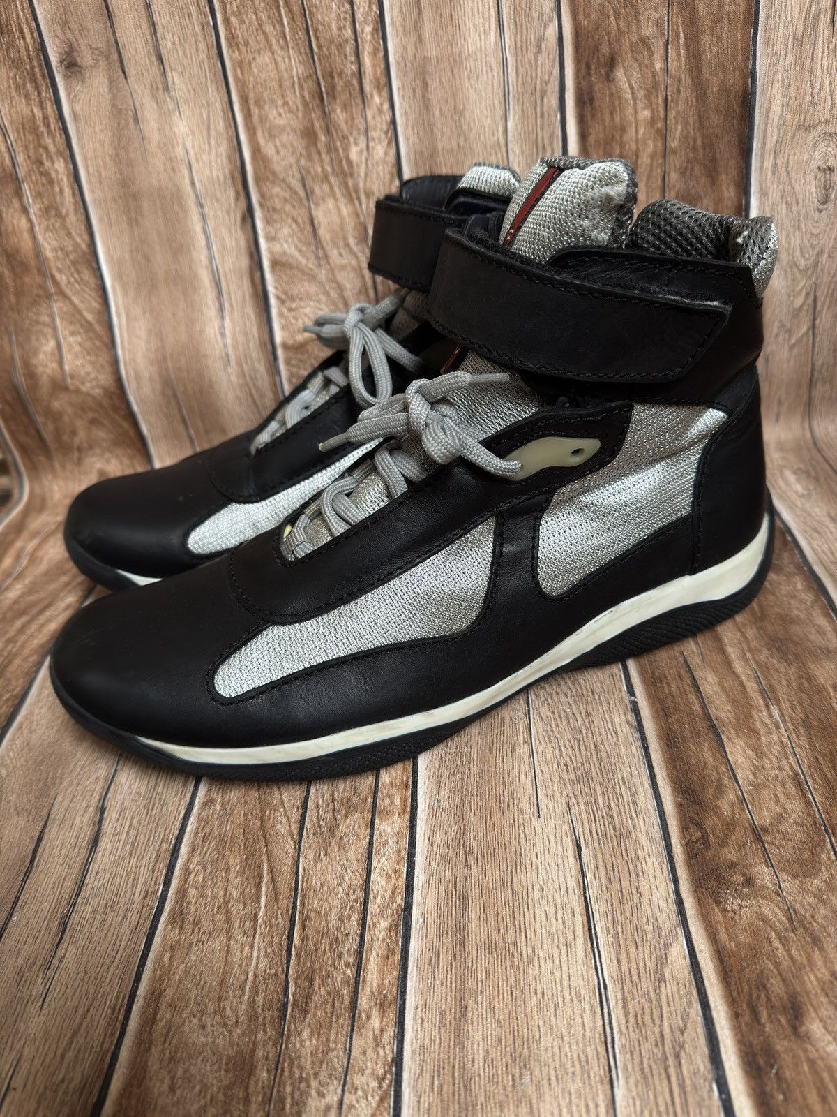 Prada America cup trainers black/grey Size US 11 / EU 44 - 2 Thumbnail