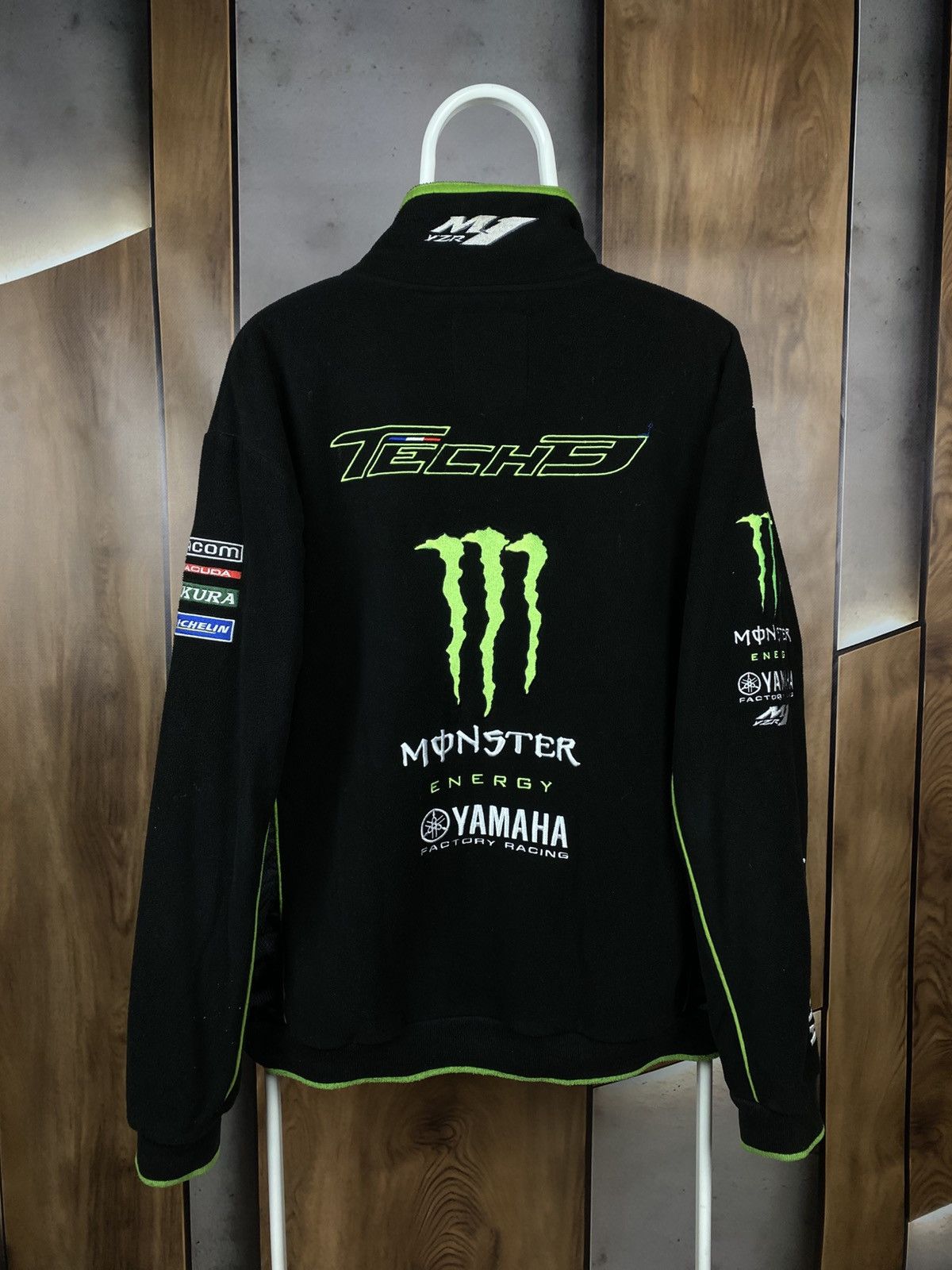 Yamaha 🏁VTG Jacket Fleece Monster Yamaha Tech 3 Official Racing🏁 Size US L / EU 52-54 / 3 - 1 Thumbnail
