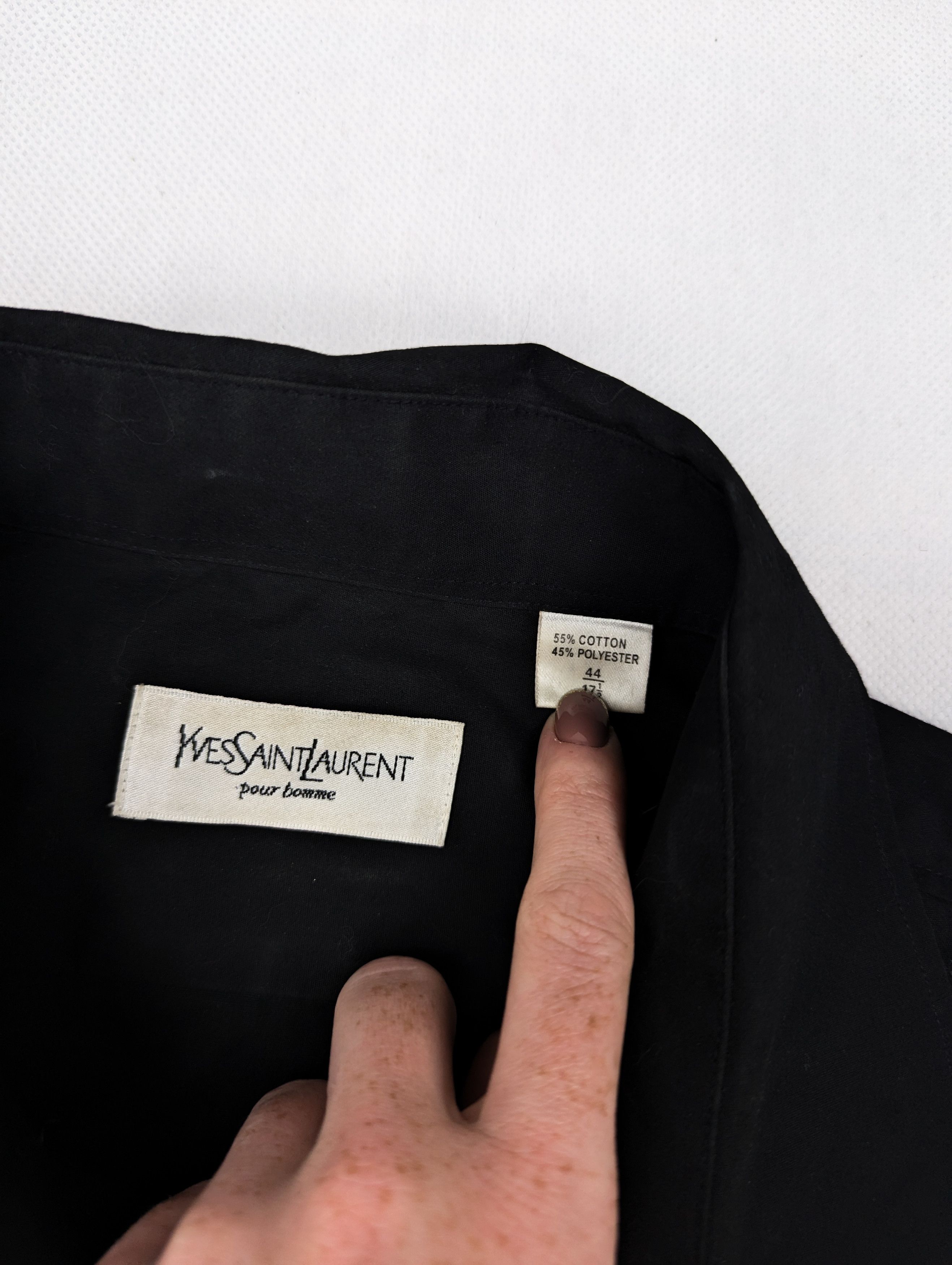 Yves Saint Laurent Yves Saint Laurent black shirt XL Size US XL / EU 56 / 4 - 5 Thumbnail