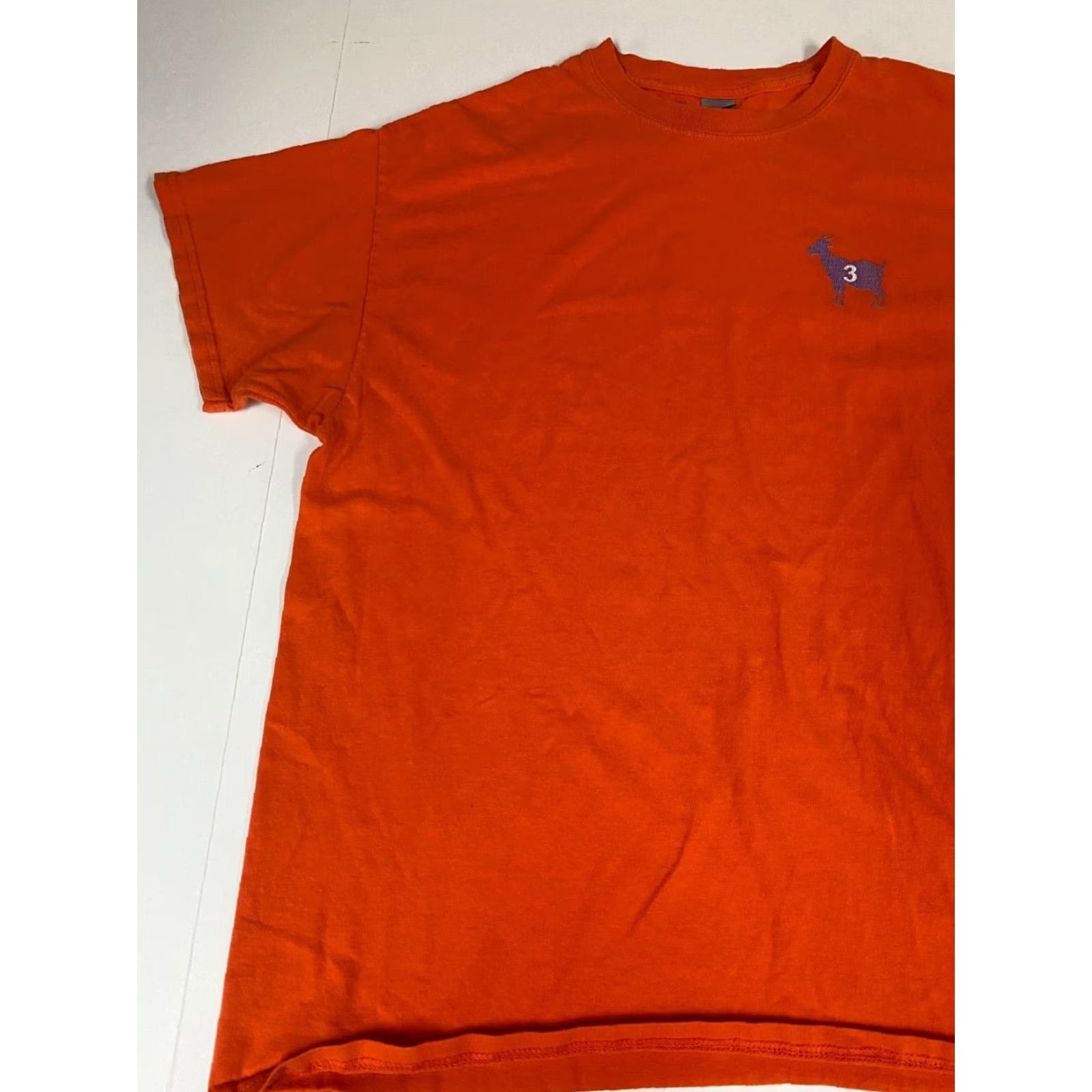 Gildan Gildan NBA Mens Shirt XL Orange T-Shirt Crew Neck Short Sleeve University 90s Colorful Logo Mens Size US XL / EU 56 / 4 - 3 Thumbnail