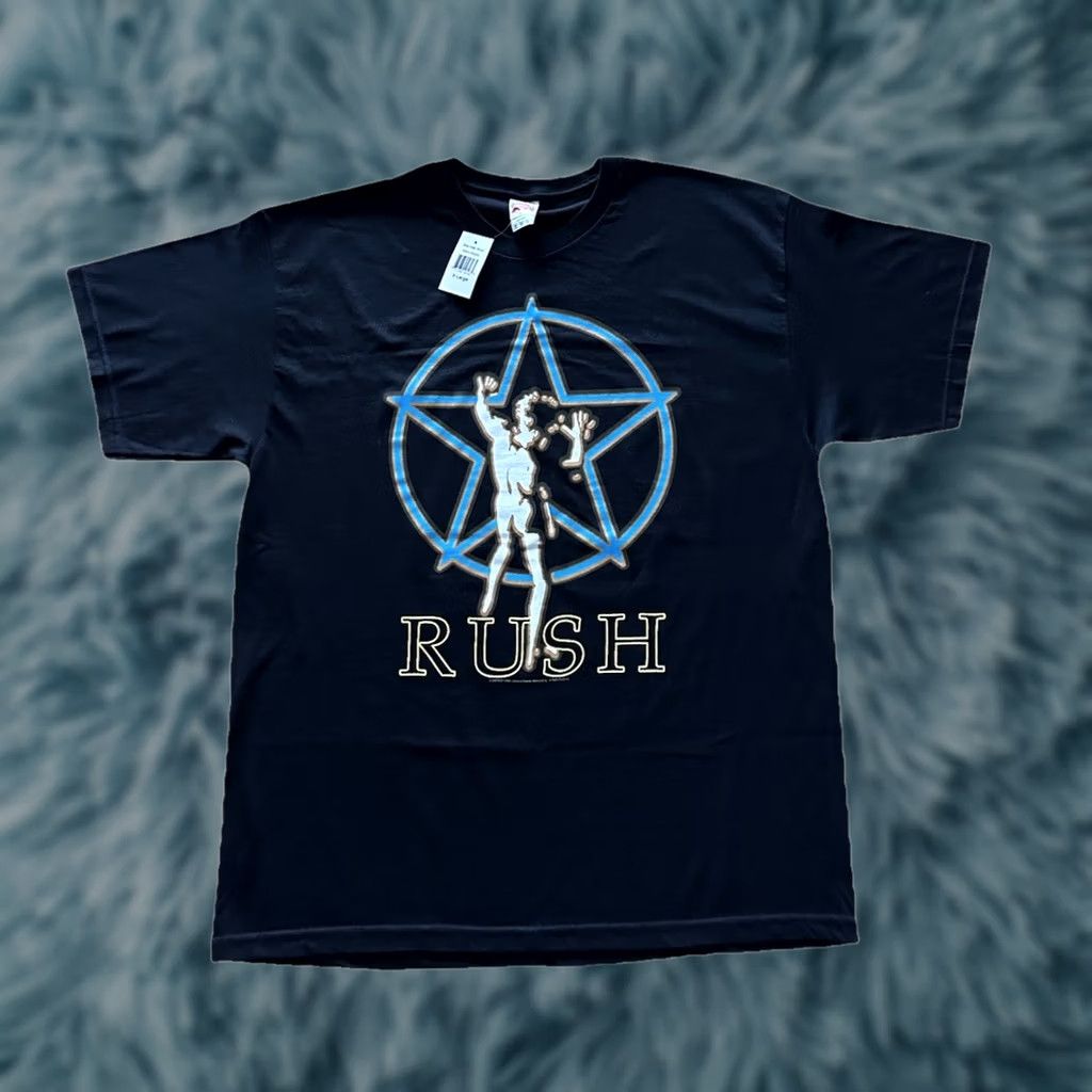 Vintage VINTAGE Rush Pentagram Tour Graphic Tee Shirt XL Black Men T-Shirt Band 90s NWT Alstyle Size US XL / EU 56 / 4 - 1 Thumbnail