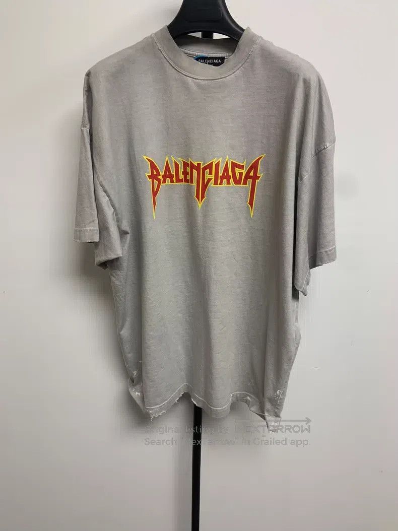 Balenciaga Balenciaga Lightning Letter Pattern Print Round Neck Short Size US S / EU 44-46 / 1 - 1 Thumbnail