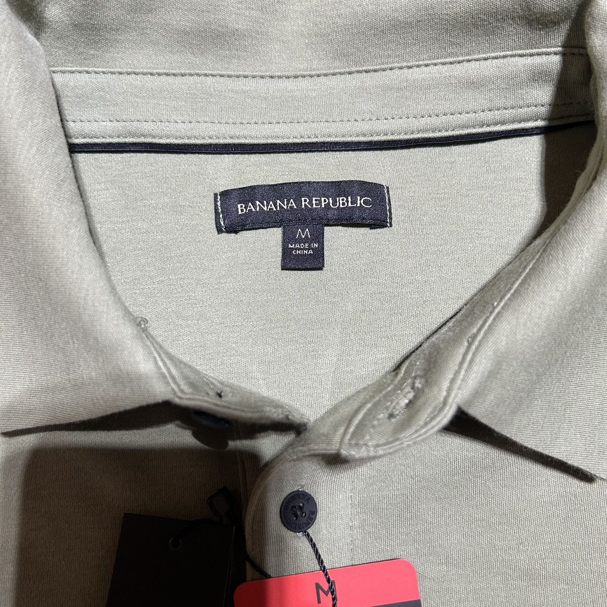 Banana Republic × Designer Banana Republic Luxe Touch Polo Shirt Men's Medium L/S NEW Size US M / EU 48-50 / 2 - 2 Thumbnail