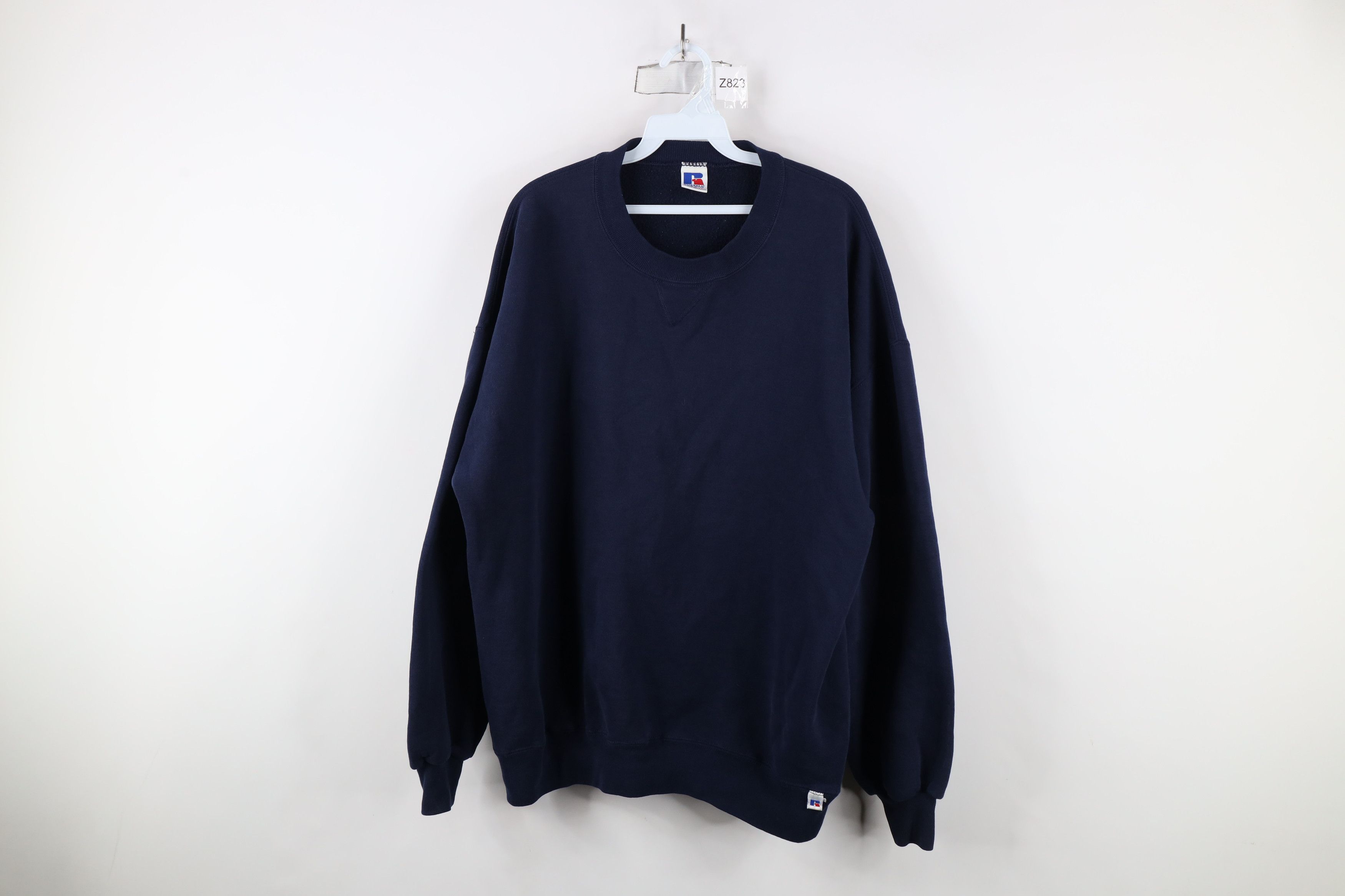 Russell Athletic × Vintage Vintage 90s Russell Athletic Crewneck Sweatshirt Blue USA Size US XXL / EU 58 / 5 - 1 Thumbnail