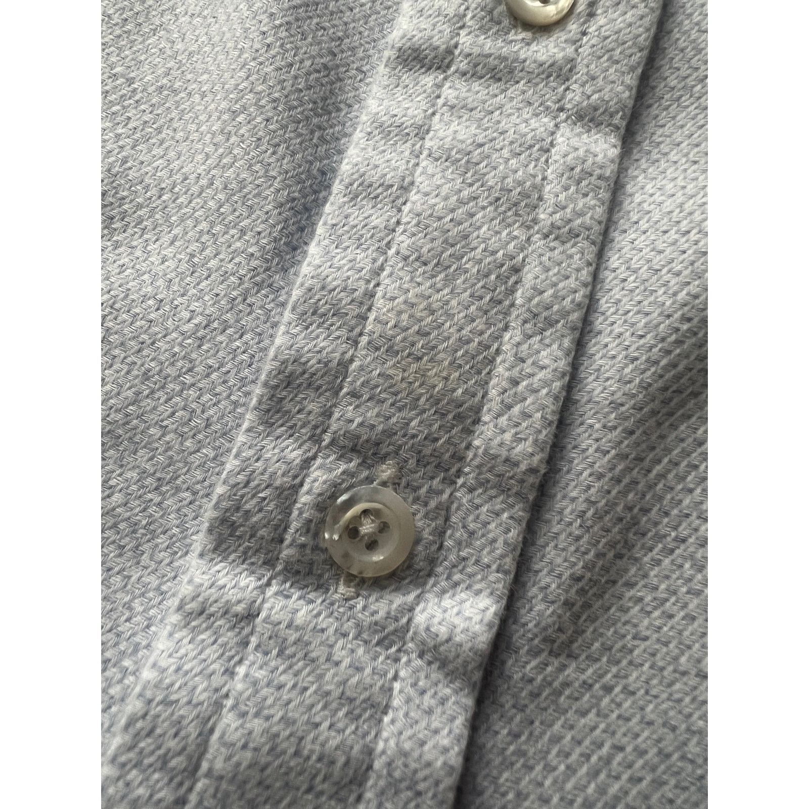 Burberry Burberry Blue White Houndstooth Cotton Button Down Shirt XL Size US XL / EU 56 / 4 - 9 Thumbnail
