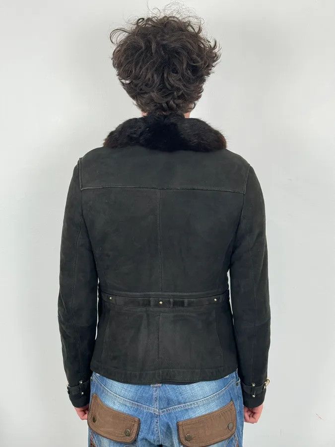 Gucci 2000s Gucci Black Fur Shearling Leather Premium Jacket Size US S / EU 44-46 / 1 - 3 Thumbnail