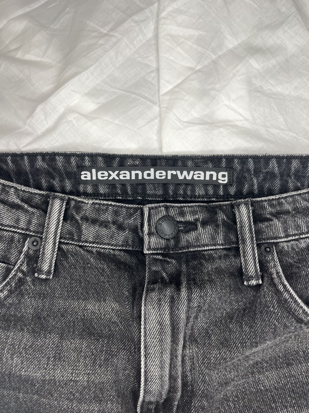 Alexander Wang ⦁ Alexander Wang BITE High Rise Denim Shorts Size 26" / US 2 / IT 38 - 3 Thumbnail