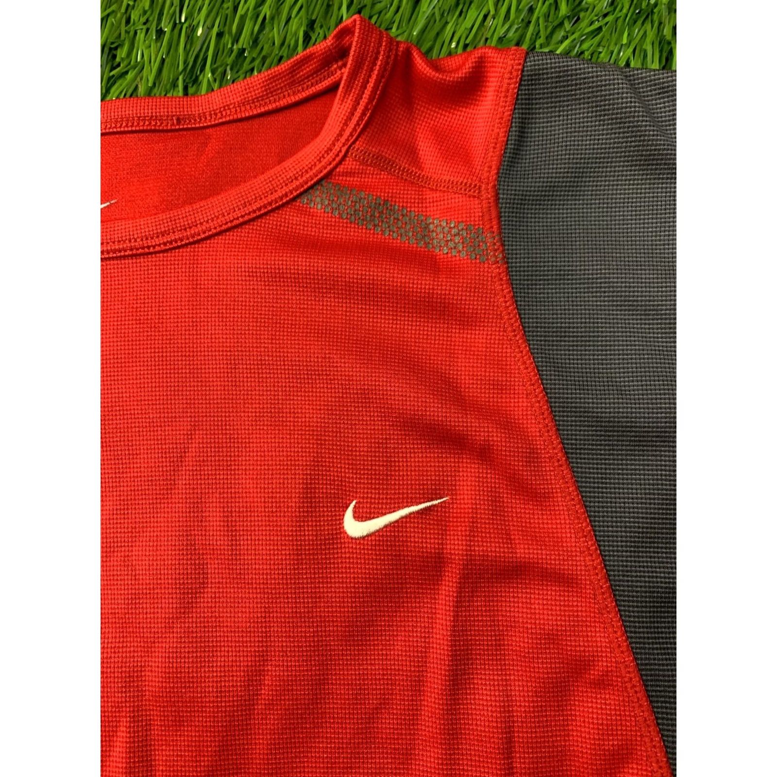 Nike VINTAGE NIKE DRI-FIT TRAINING VEST JERSEY SHIRT M 2005 Red and Gray Mens Size US M / EU 48-50 / 2 - 4 Thumbnail