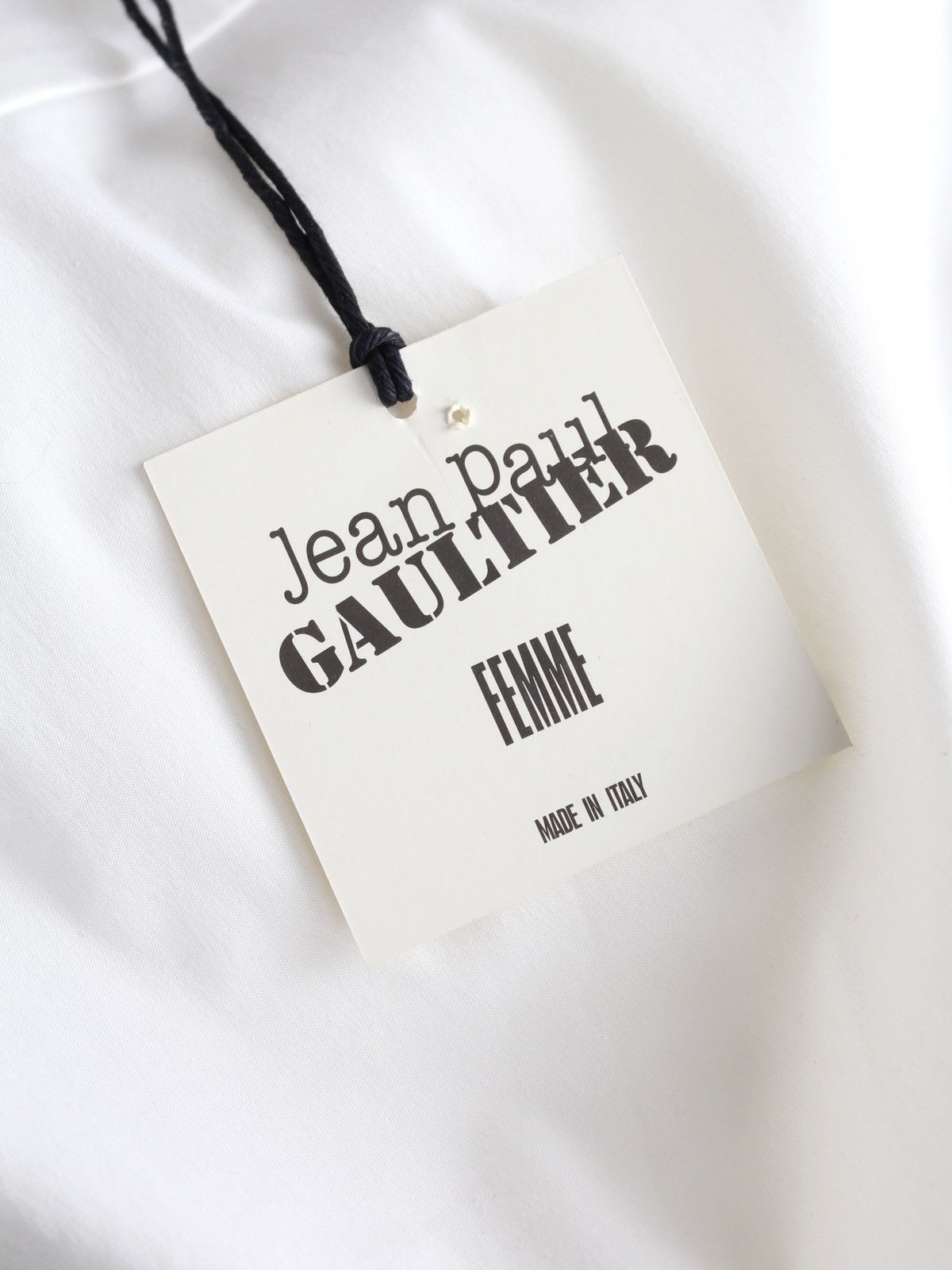 Jean Paul Gaultier NWT Jean Paul Gaultier Vintage 00s White Seamless Shirt Size L / US 10 / IT 46 - 10 Thumbnail