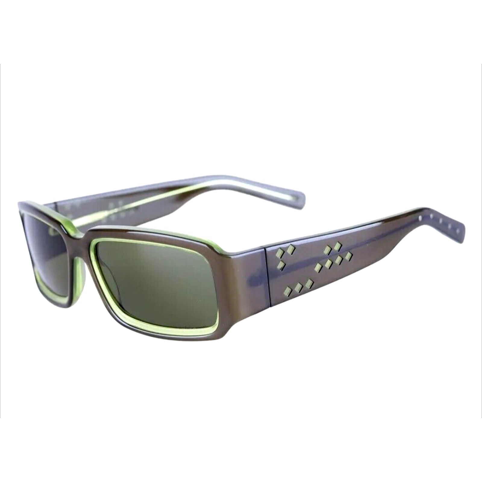 Bottega Veneta Bottega Veneta Rectangular Sunglasses Brown Moss Green $520 Size ONE SIZE - 1 Thumbnail