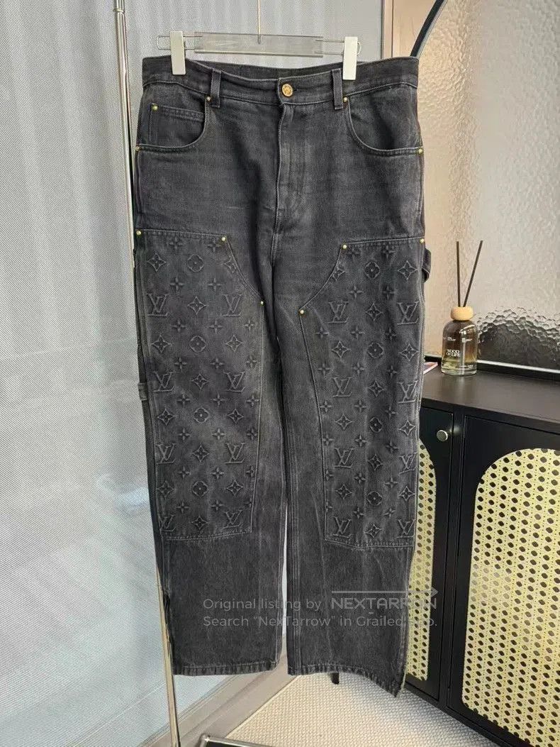 Louis Vuitton SS24 Embossed Denim Jeans.
