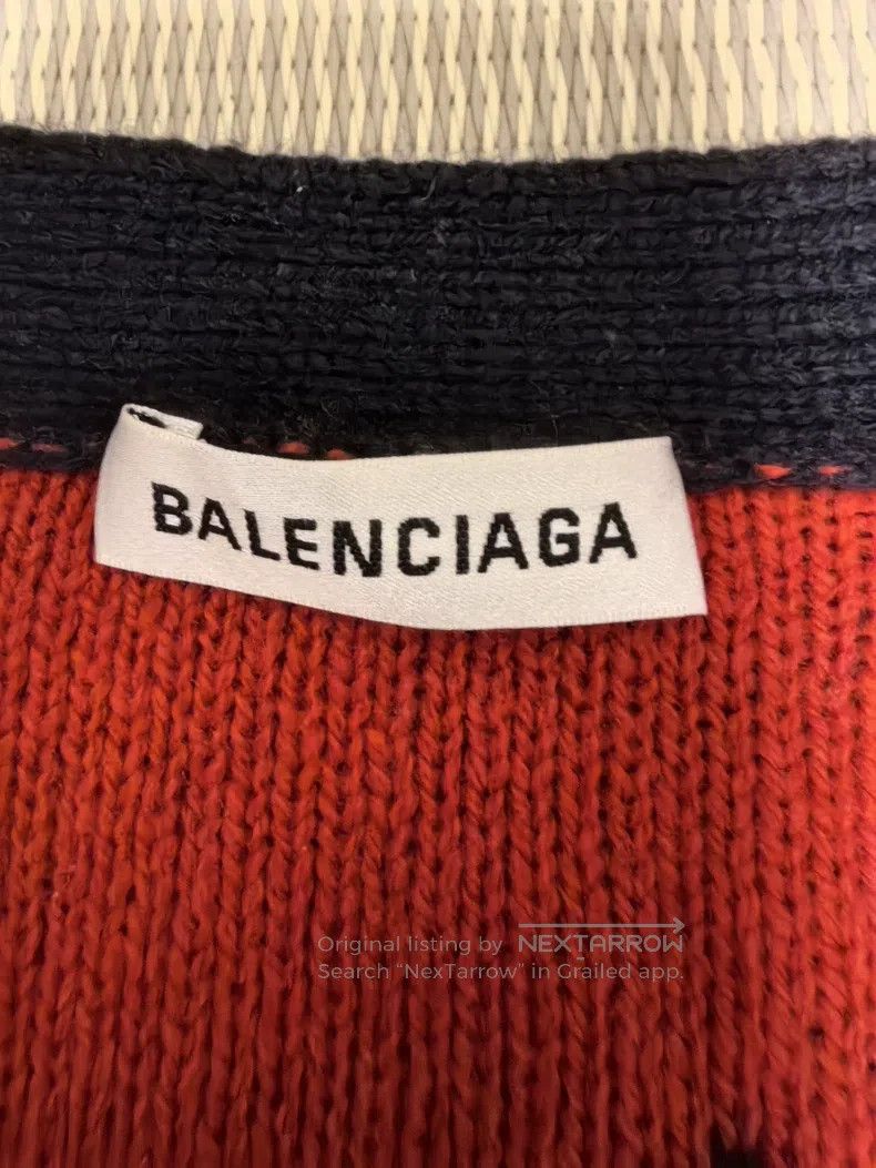 Balenciaga Balenciaga Logo Knit Open Cardigan Size US XS / EU 42 / 0 - 3 Thumbnail