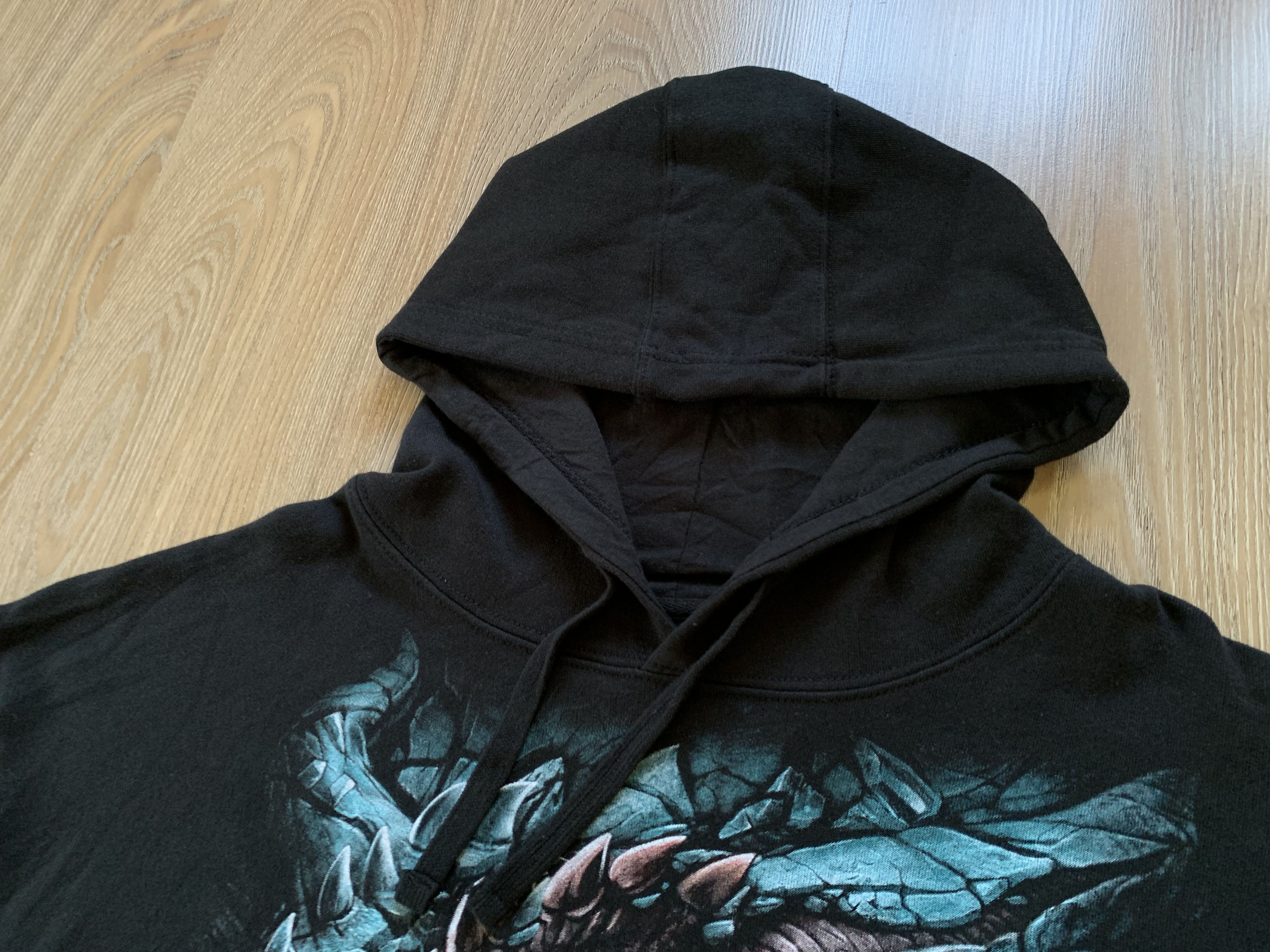 Japanese Brand × Vintage Vintage Spiral All Over Print Dragon Big Logo Hoodie Size US XXL / EU 58 / 5 - 4 Thumbnail