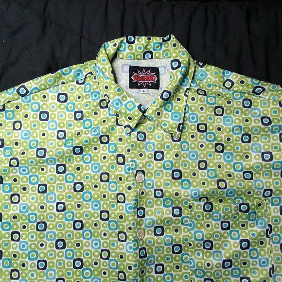 Vintage Vintage Dots Tiles MCM Polyester Disco Shirt Size US L / EU 52-54 / 3 - 1 Thumbnail