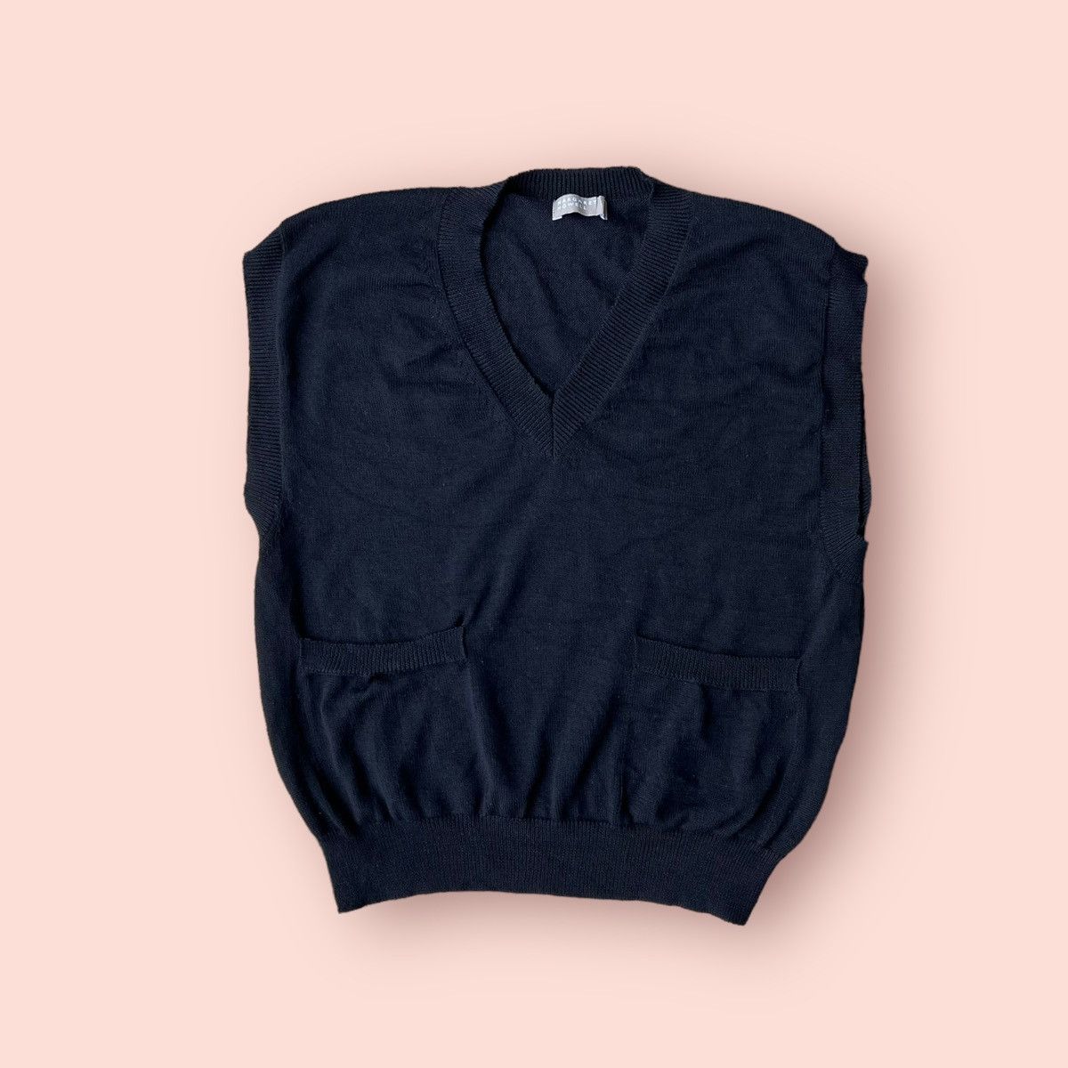 Le Grande Bleu (L.G.B.) × Margaret Howell VINTAGE MARGARET HOWELL MHL JAPAN KNITTED VEST Size US M / EU 48-50 / 2 - 3 Thumbnail