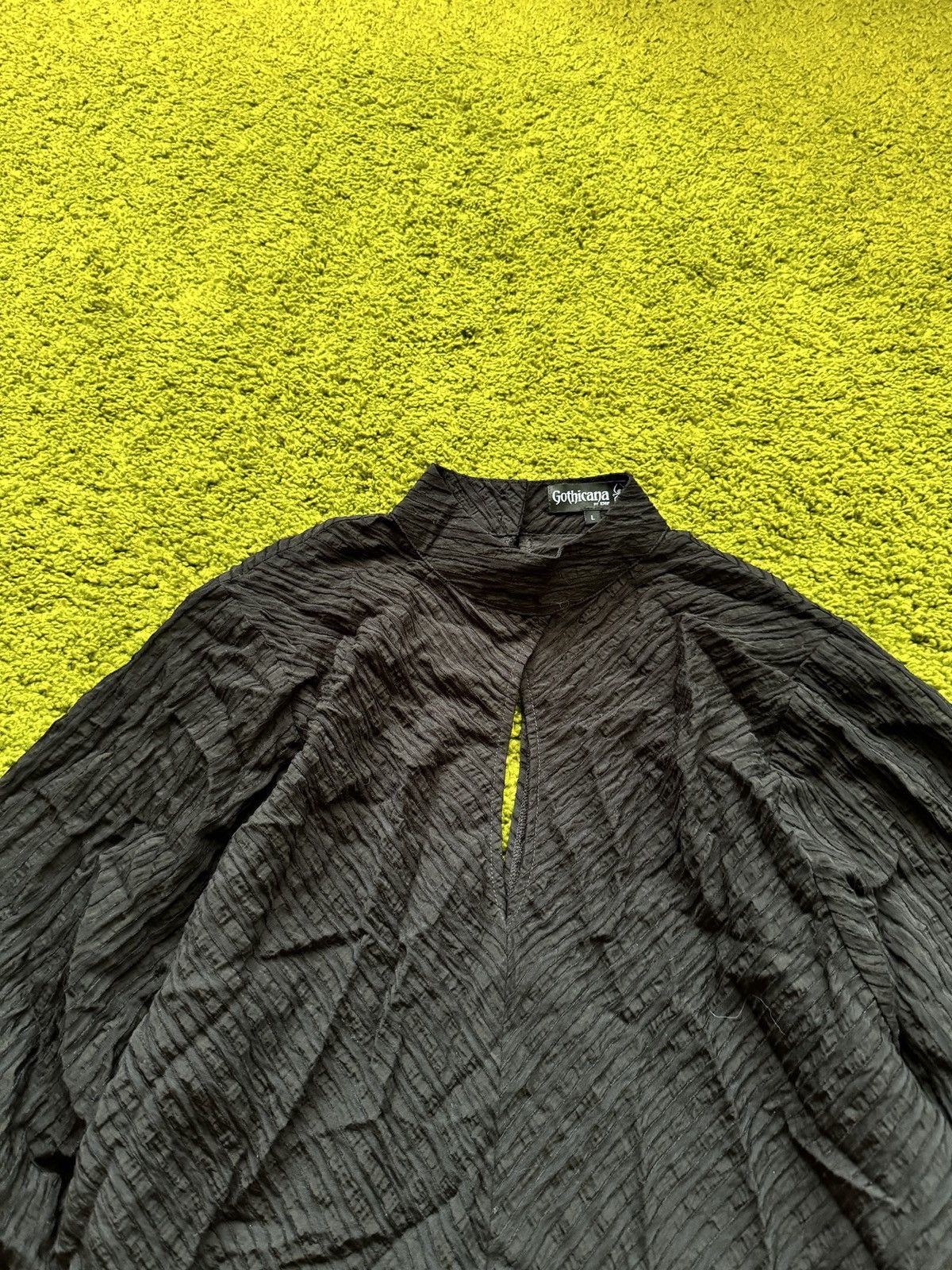 Designer Gothicana by EMP avant Garde puff sleeves blouse shirt Size L / US 10 / IT 46 - 2 Thumbnail