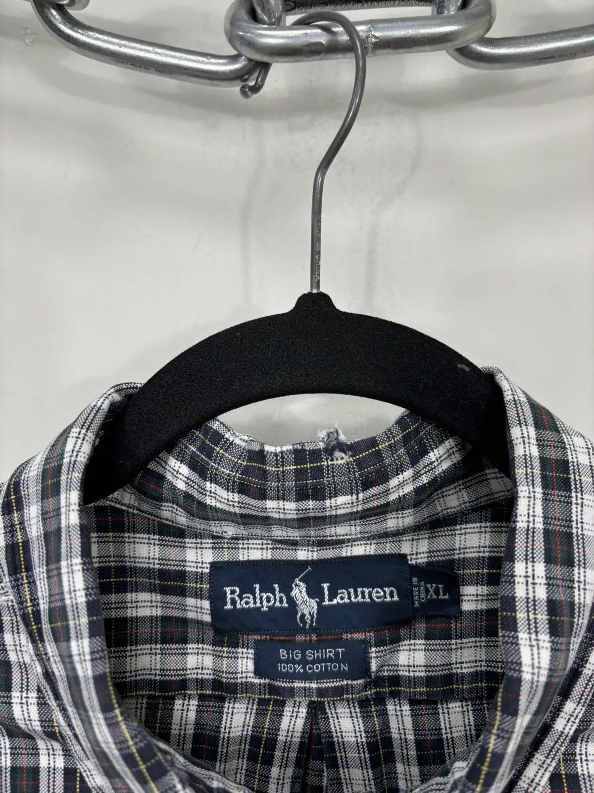 Polo Ralph Lauren × Ralph Lauren × Vintage Vintage Polo Ralph Lauren Big Checkered Luxury Shirt Size US XL / EU 56 / 4 - 6 Thumbnail