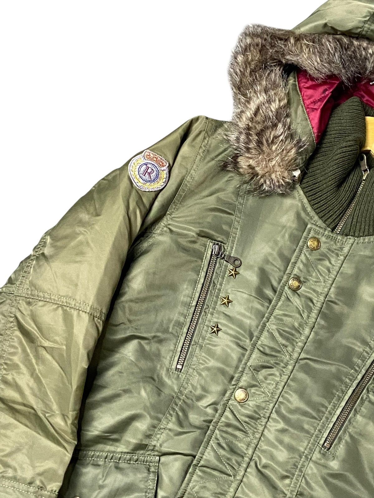 Japanese Brand × Seditionaries × Vintage Vintage Rosso Style Lab Fur Hooded Jacket (117) Size US M / EU 48-50 / 2 - 2 Thumbnail