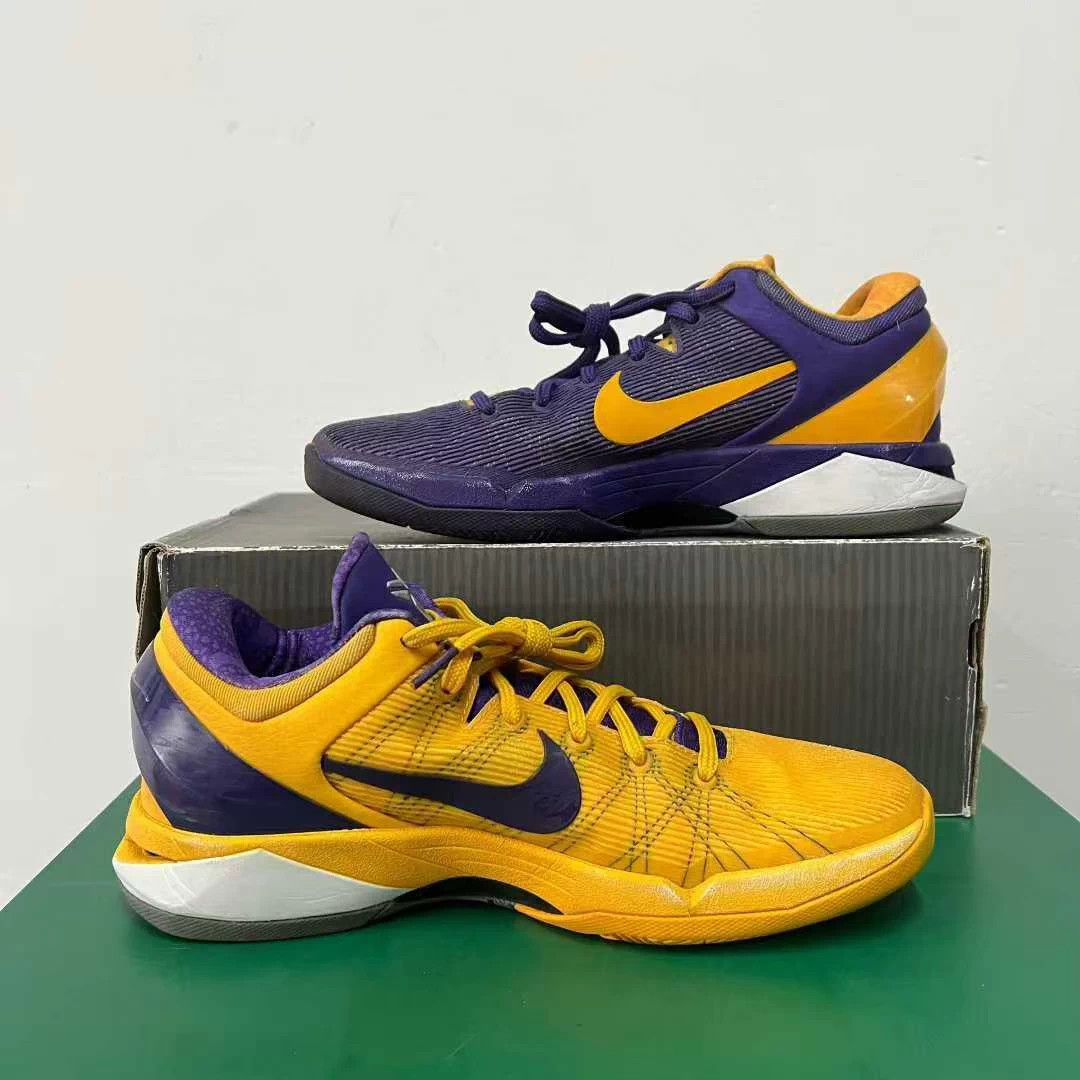 Nike Kobe 7 Purple Gold 2-Tone US10 Minor Scuffs $1550 OG Size US 10 / EU 43 - 5 Thumbnail