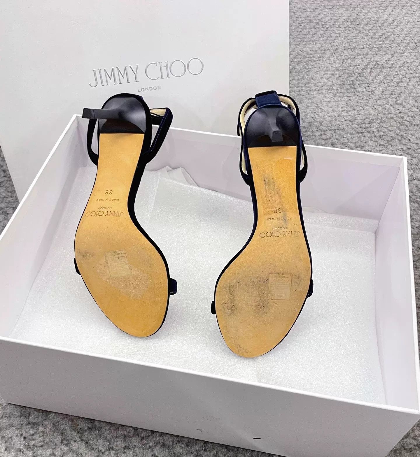 Jimmy Choo Jimmy Choo 9cm Stiletto Buckle One-Strap Sandals Size 38 Size US 7.5 / IT 37.5 - 6 Thumbnail