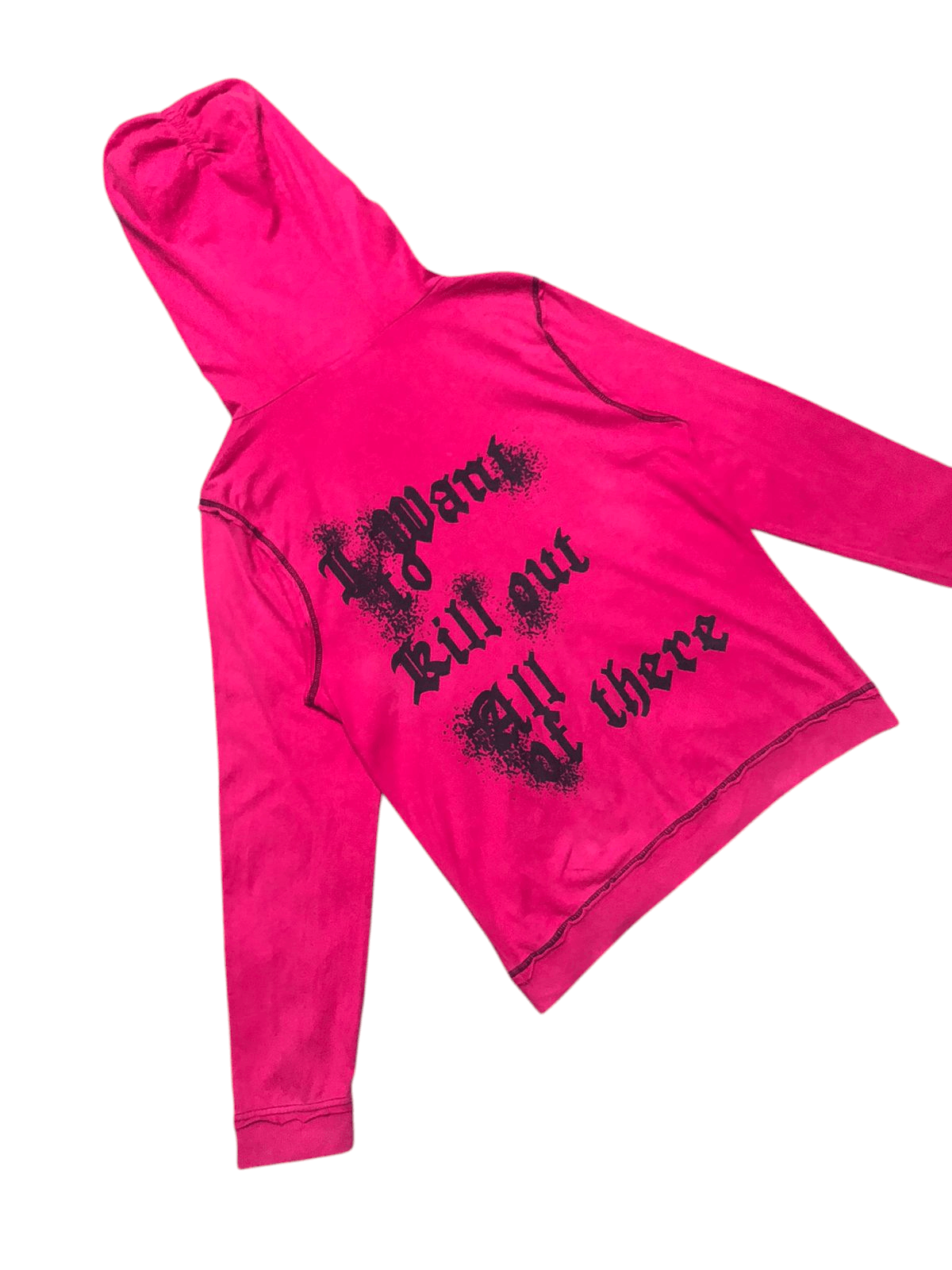 If Six Was Nine Algonquins PinkHoodie Zipper Seditionaries Style Distressed Size US M / EU 48-50 / 2 - 7 Thumbnail