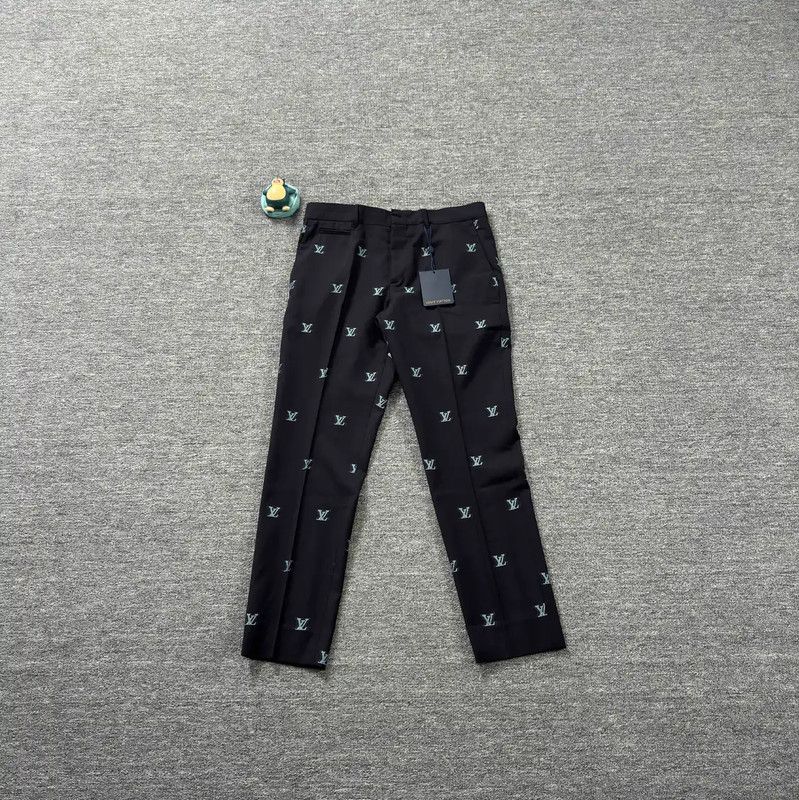 Louis Vuitton Black Polyester Casual Pants 0089