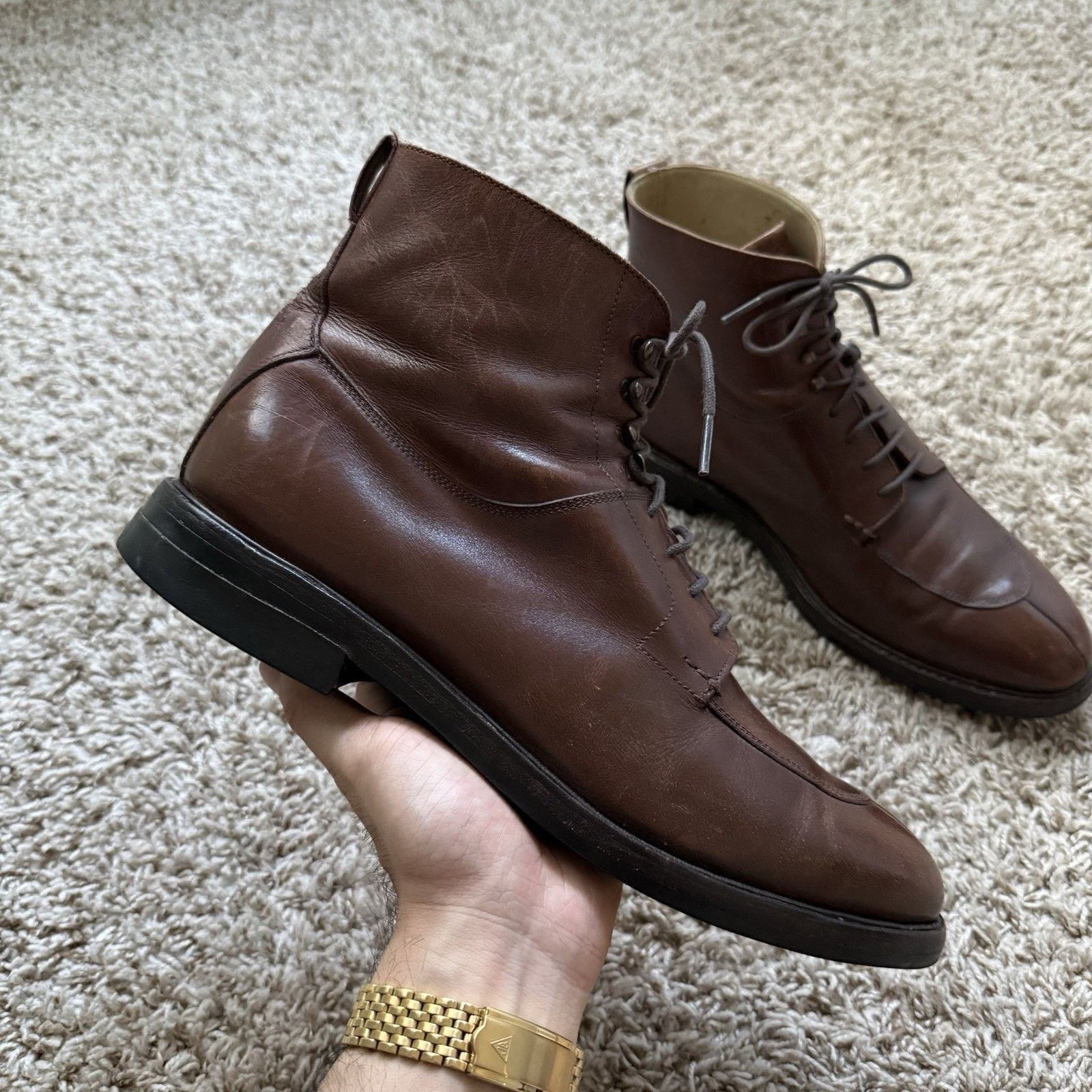 Heschung Heschung Ginkgo Brown Leather Boots US Size 10, EUR Size 9.5 Size US 10 / EU 43 - 9 Thumbnail