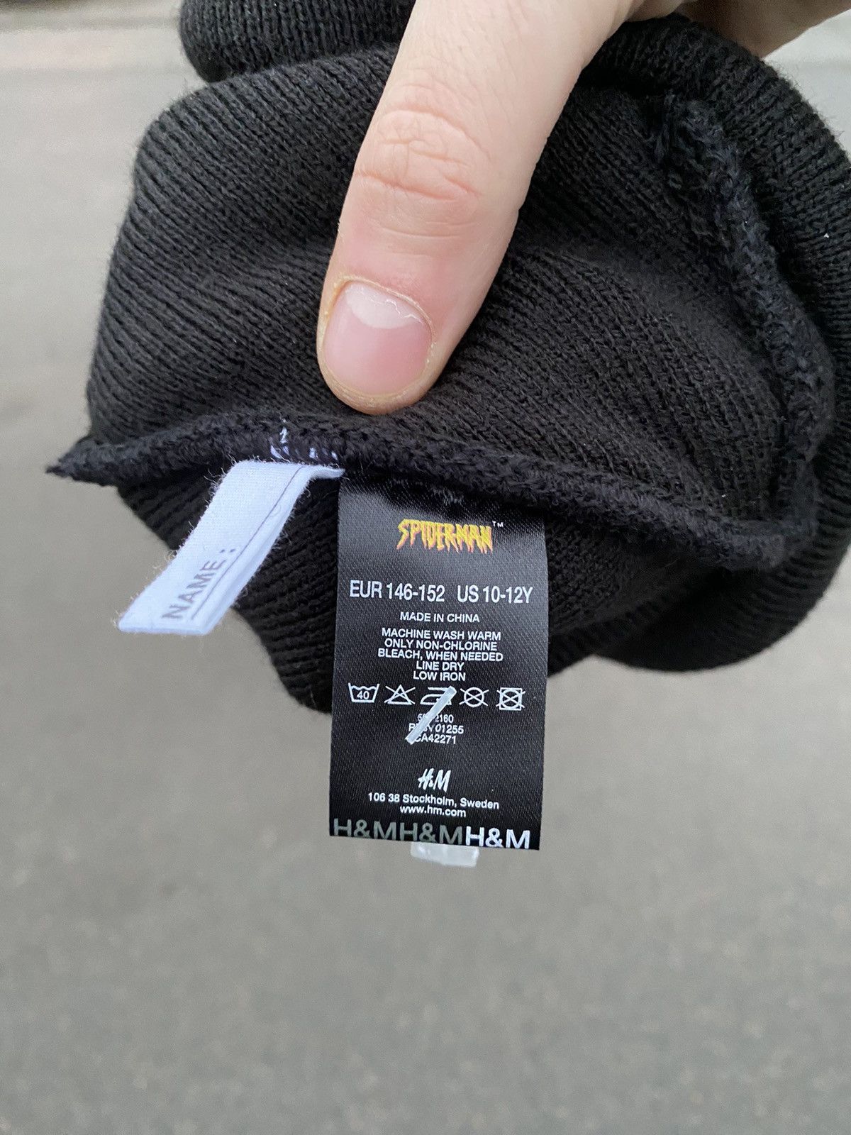 Marvel Comics Y2K Marvel Spider-Man Black Web Beanie – Embroidered Size ONE SIZE - 3 Thumbnail