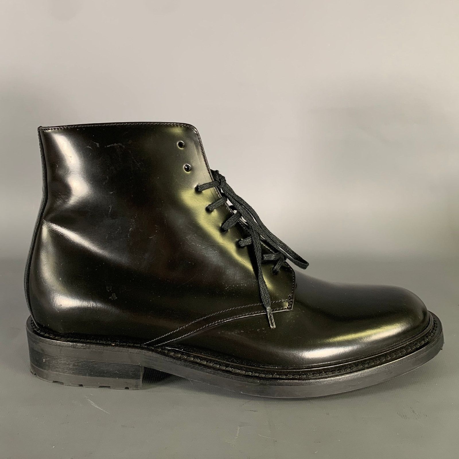 Saint Laurent Paris SAINT LAURENT Size 8 Black Leather Lace Up Boots Size US 8 / EU 41 - 2 Thumbnail