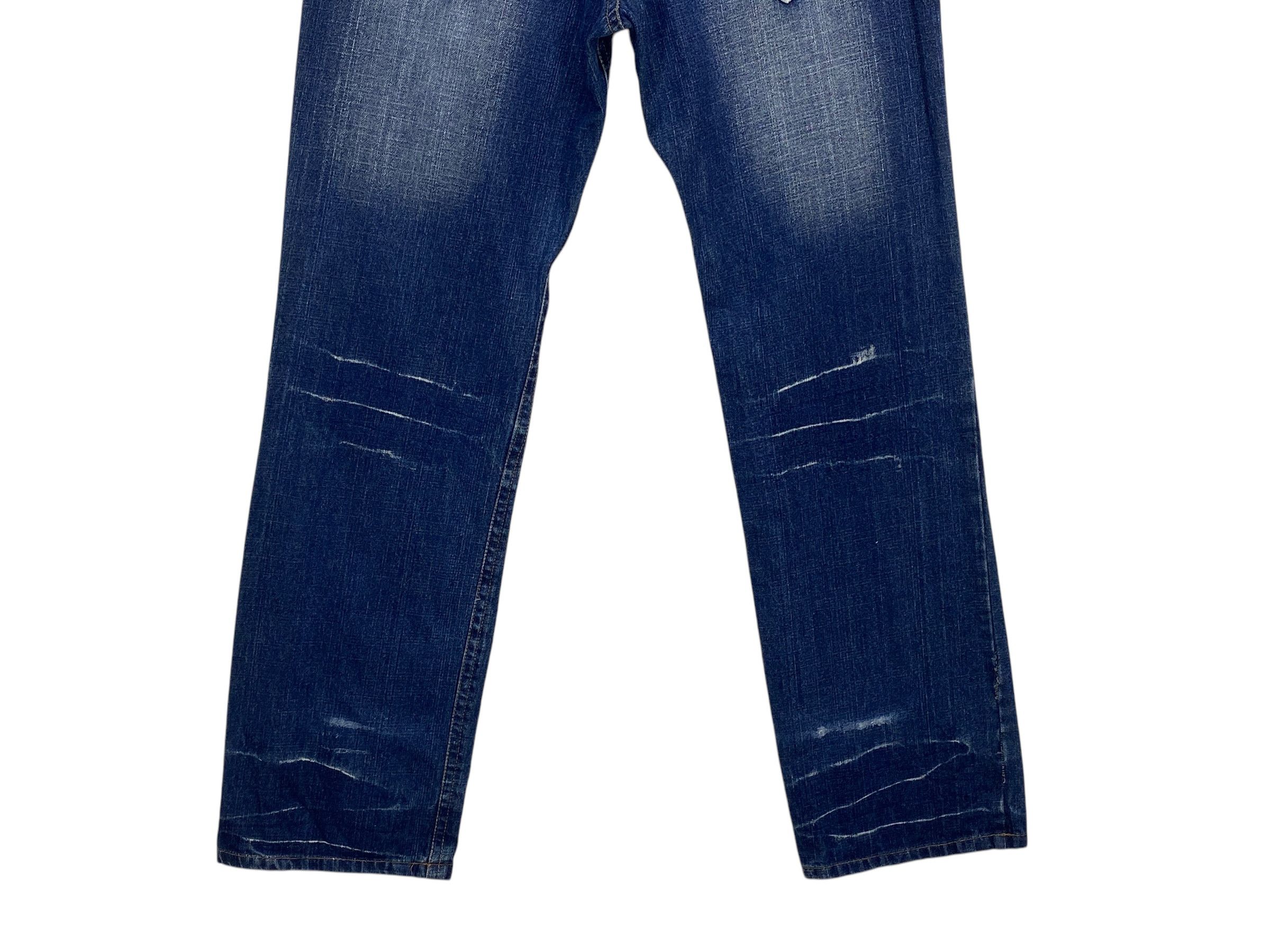 Japanese Brand Koi Painted Sukajan Jeans Nishikigoi Printed Denim Jeans Size US 34 / EU 50 - 6 Thumbnail