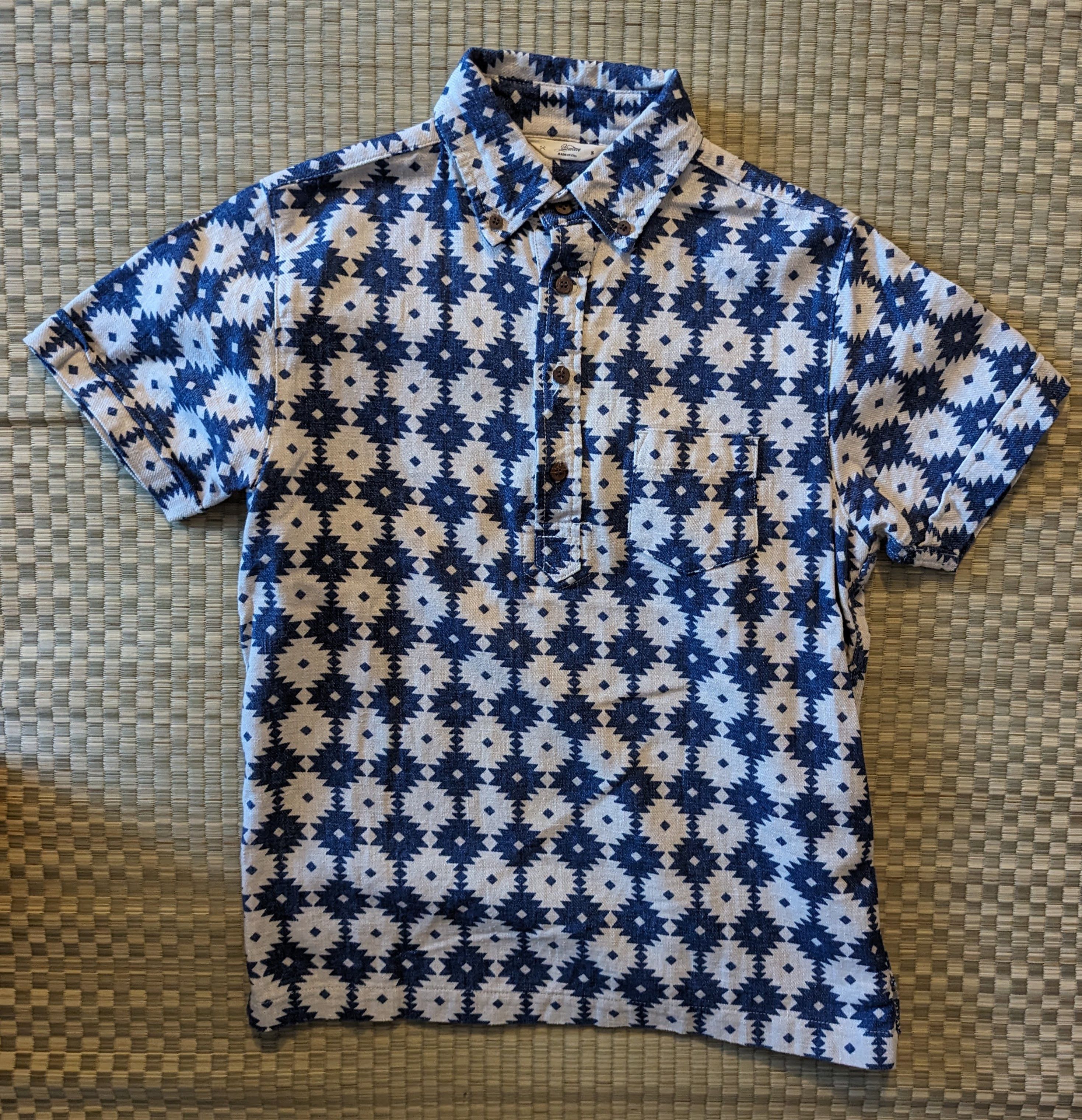 3sixteen 3Sixteen Aztec Popover Shirt Made in USA Size US S / EU 44-46 / 1 - 1 Thumbnail