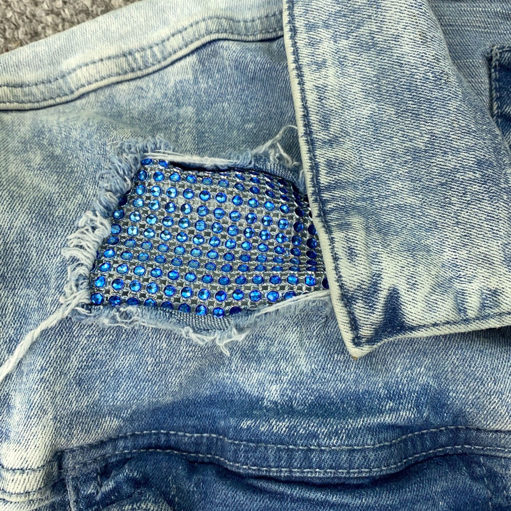 Vintage Brooklyn State Denim Trucker Jacket Mens 2XL Blue Denim Solid Distressed Paint Splatter Casual Wearers Mens Size US XXL / EU 58 / 5 - 6 Thumbnail
