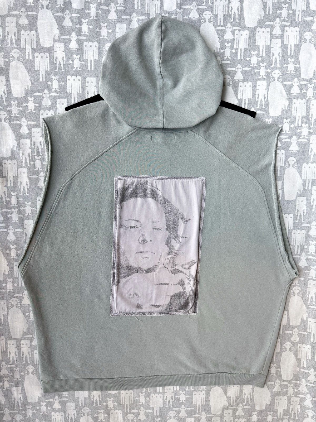 Raf Simons Raf Simons SS02 "Kollaps" Sleeveless Oversized Hoodie Size US L / EU 52-54 / 3 - 7 Thumbnail