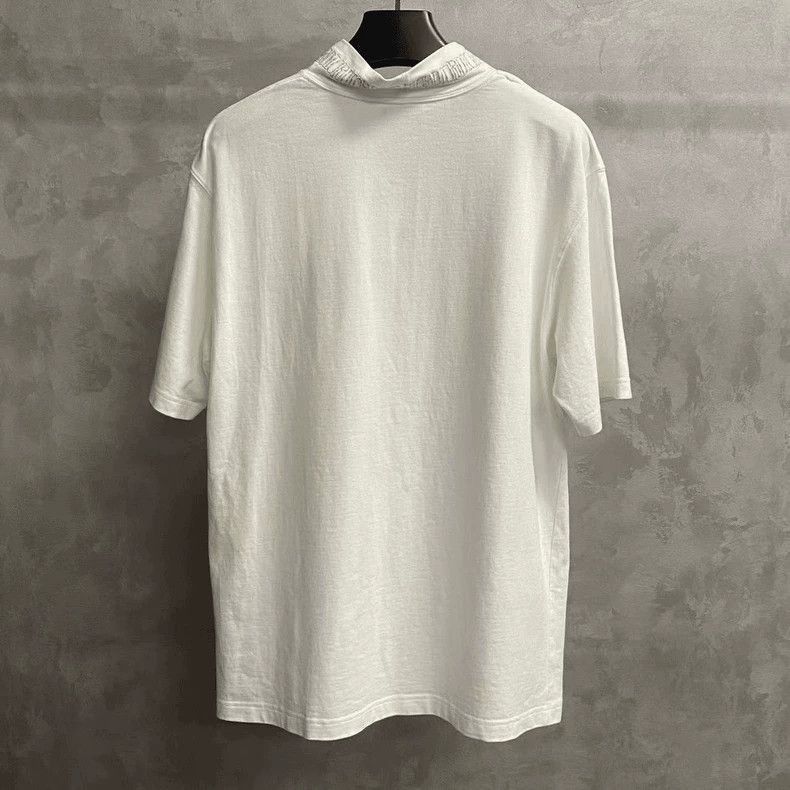 Dior White Stussy Skull Bee Short Sleeve Shirt-2505 Size US S / EU 44-46 / 1 - 2 Thumbnail