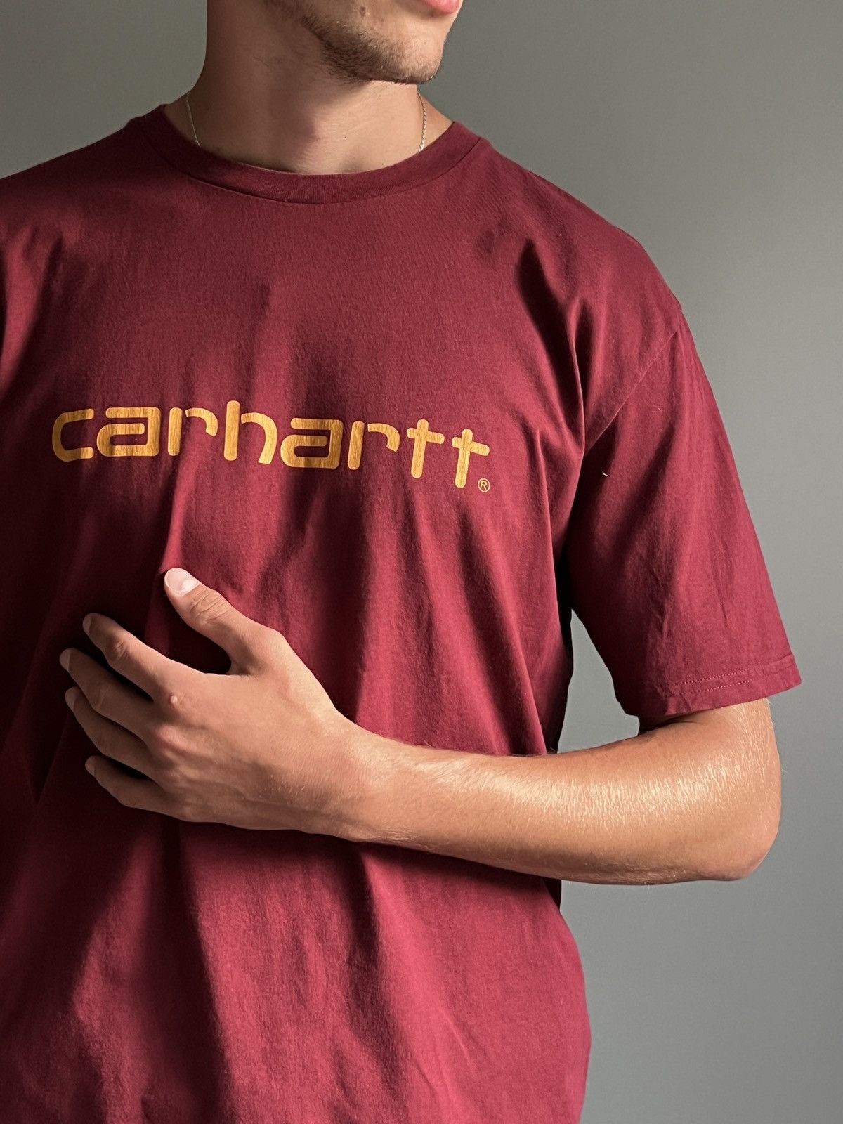 Carhartt Vintage Carhartt Centre Big Logo T-shirt Size US XL / EU 56 / 4 - 7 Thumbnail