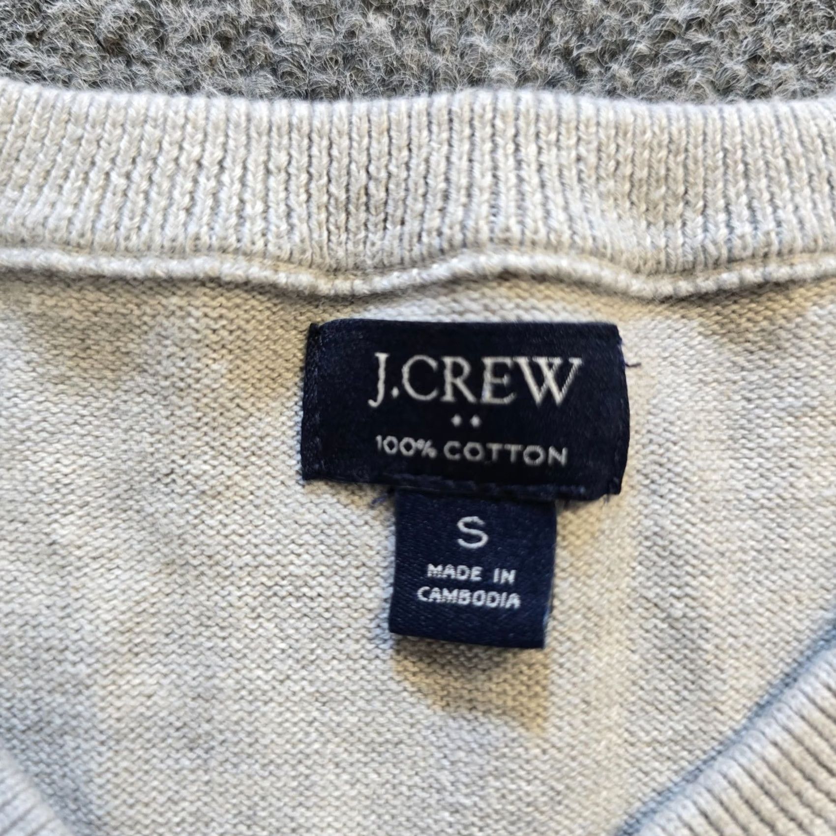 J.Crew J.CREW Sweater Womens Size S Gray Cotton Long Sleeve Crew Neck Pullover Casual Classic Preppy Winter Fall Spring Mens? Womens Size S / US 4 / IT 40 - 4 Thumbnail