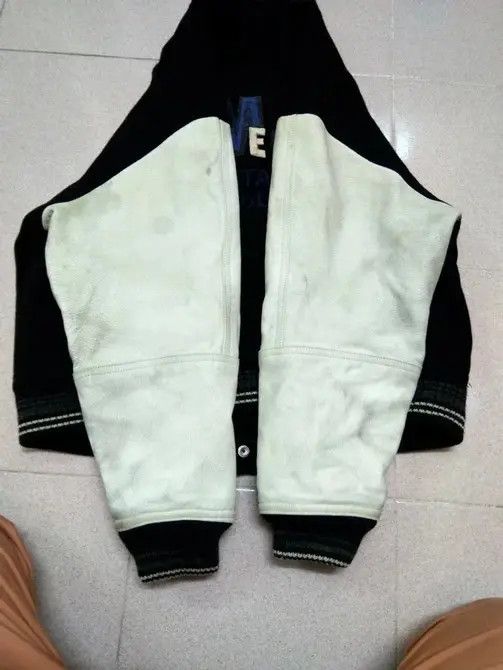 Vintage Melrose Varsity Jacket Leather Sleeve Size US M / EU 48-50 / 2 - 7 Thumbnail