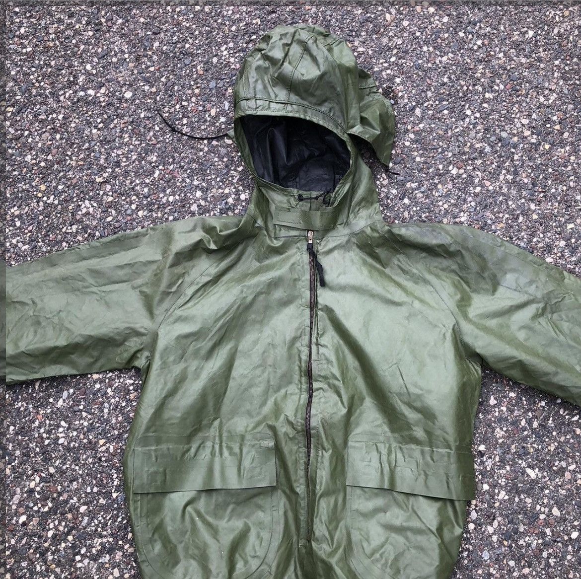 Military Usn Vintage Vintage USN Wet Weather Military Raincoat Grailed