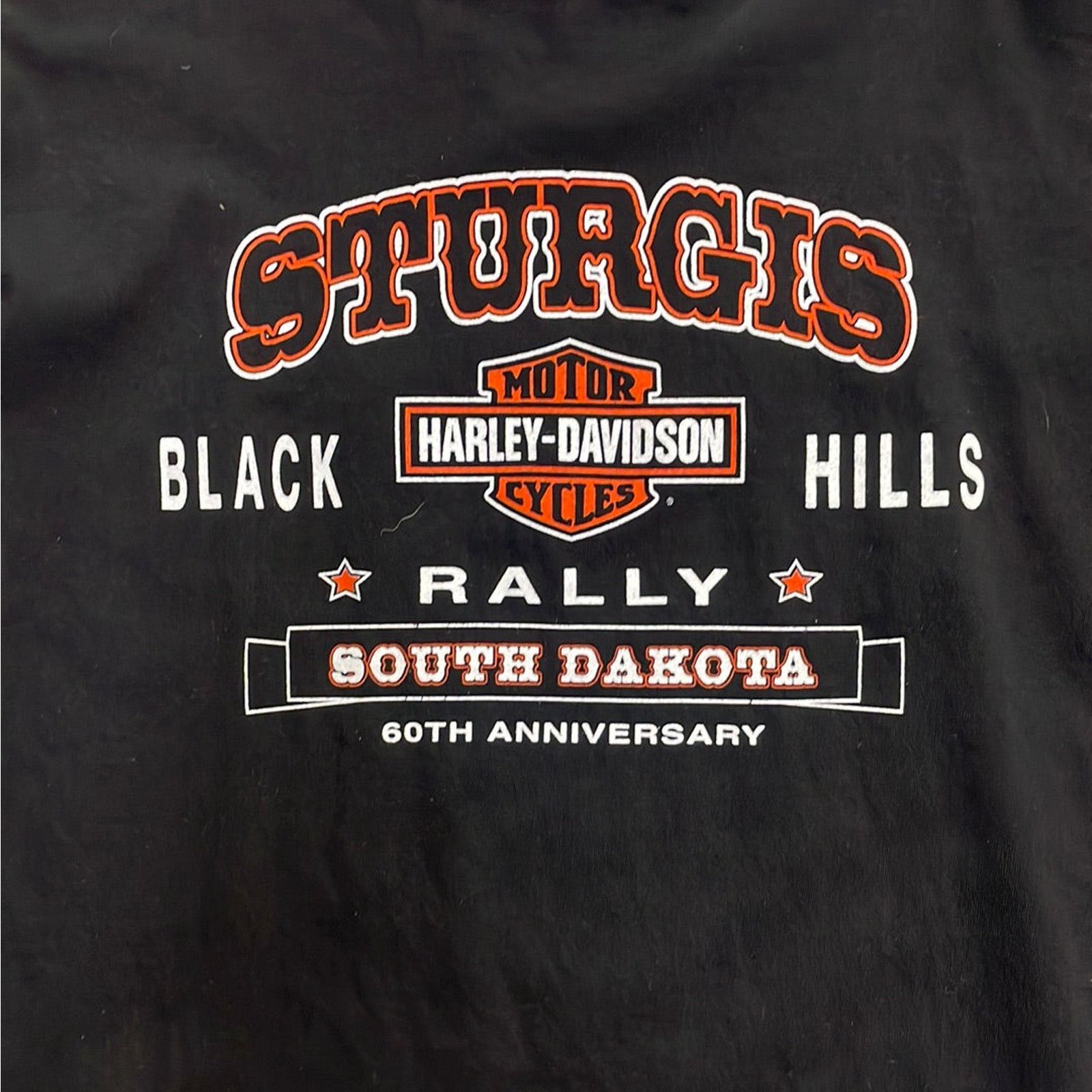 Harley Davidson Vintage 2000 Harley Davidson Sturgis 60th Anniversary Tee XL Size US XL / EU 56 / 4 - 7 Thumbnail