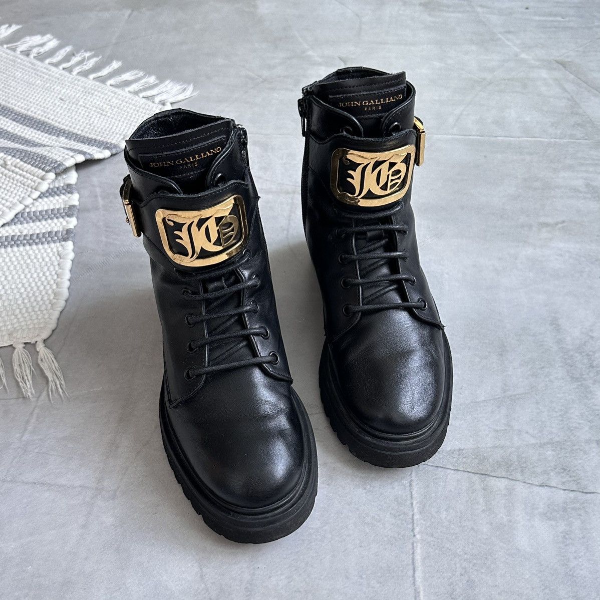 Dirk Bikkembergs John Galliano Combat Boots Military As 98 Moma Style Size US 6 / IT 36 - 3 Thumbnail