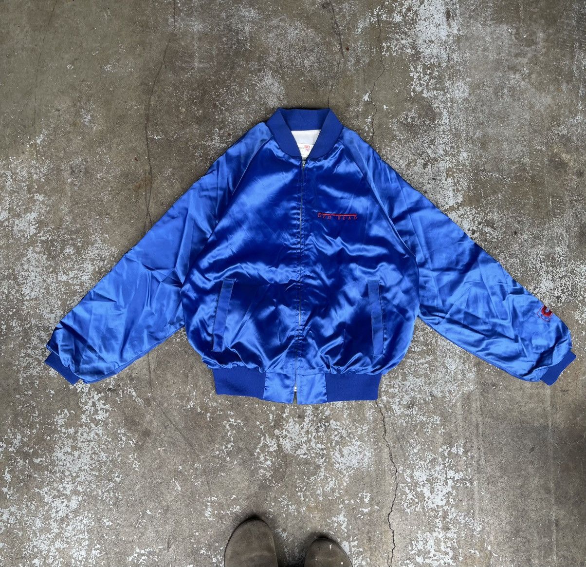 Vintage Vintage 90s Made In USA Satin Jacket Size US L / EU 52-54 / 3 - 1 Thumbnail