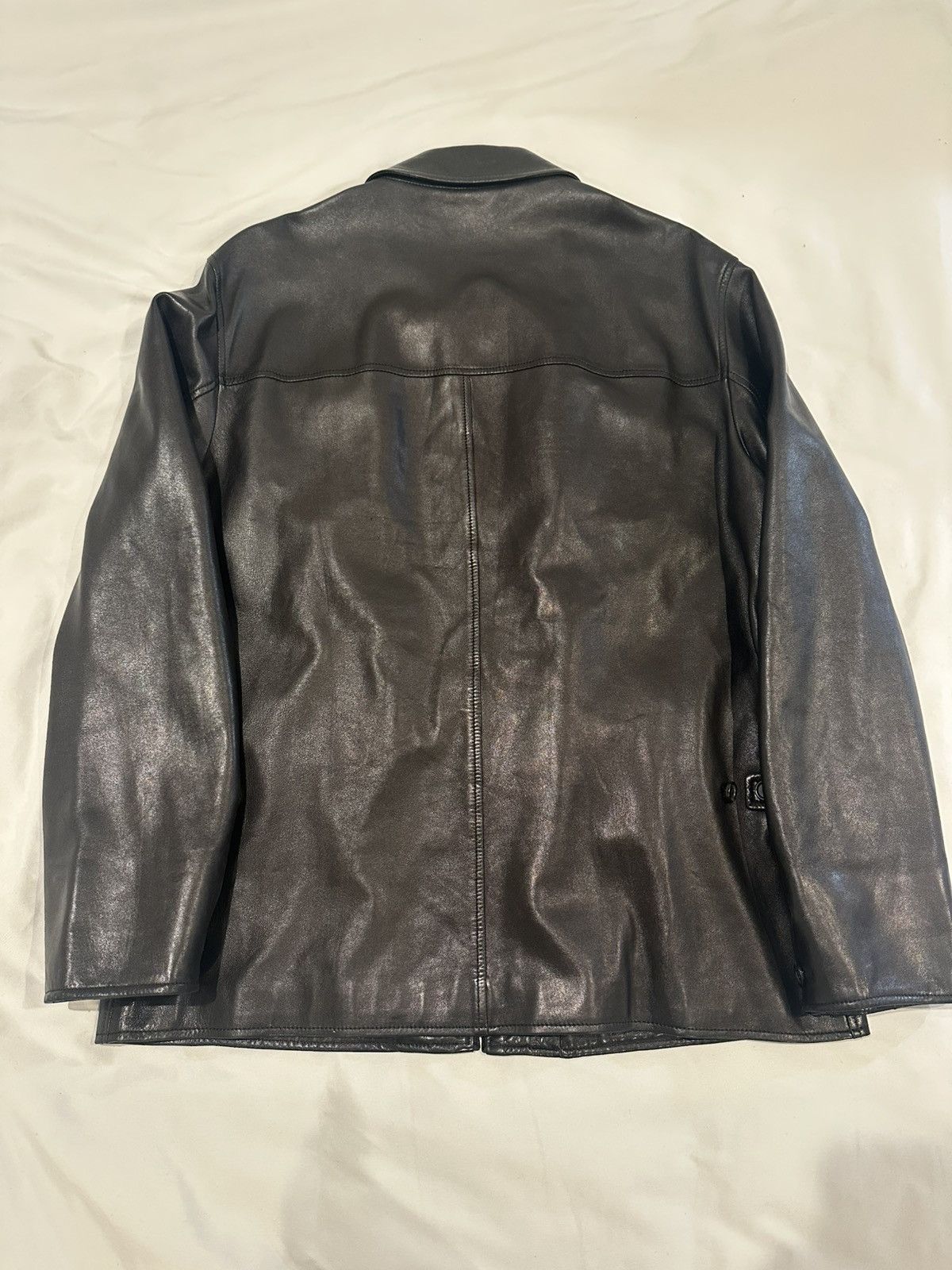 Ralph Lauren Purple Label Ralph Lauren Purple Label Black Lambskin Leather Jacket Size US L / EU 52-54 / 3 - 2 Thumbnail