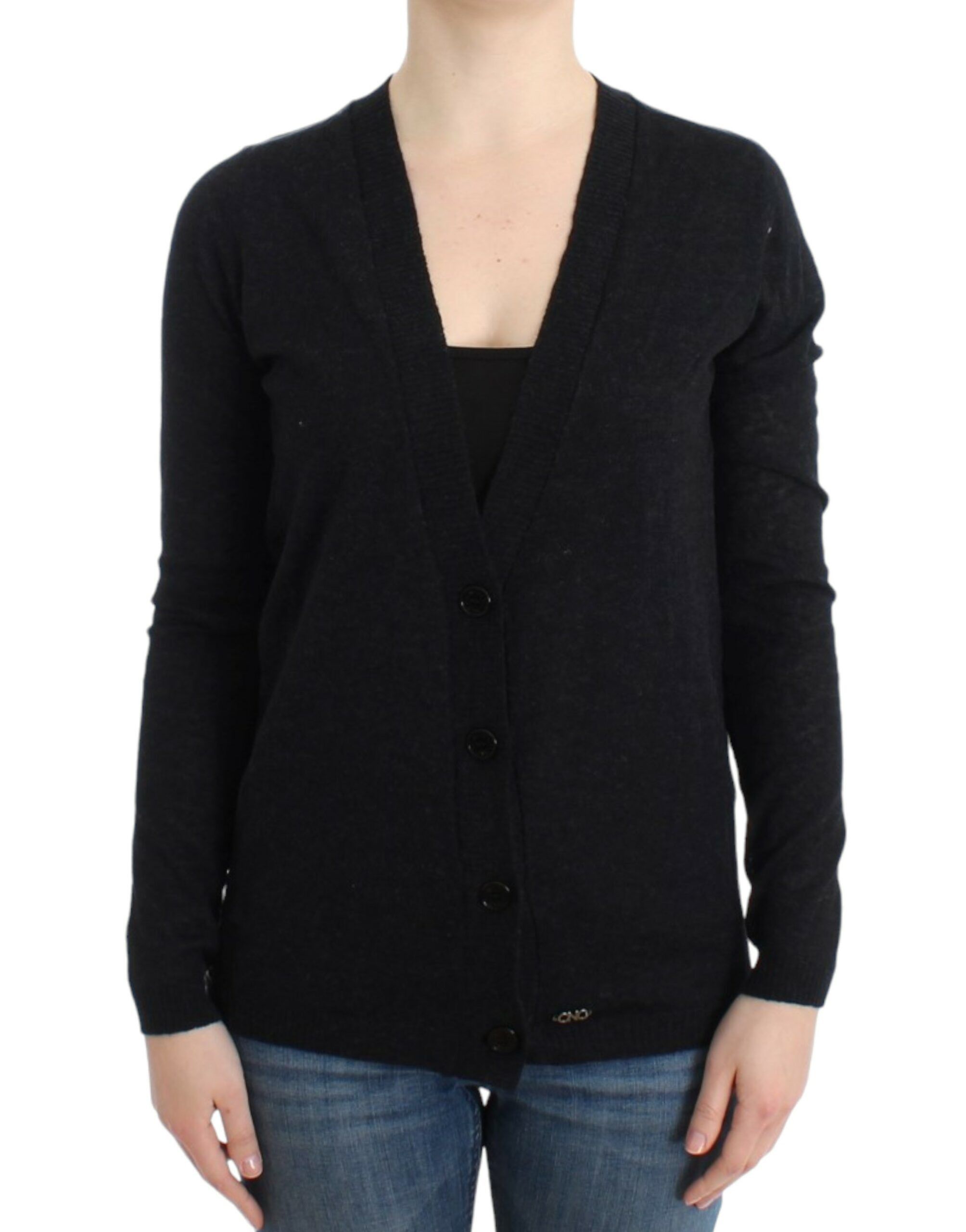 Costume National Elegant Deep V-neck Lightweight Women's Cardigan Size S / US 4 / IT 40 - 1 Thumbnail