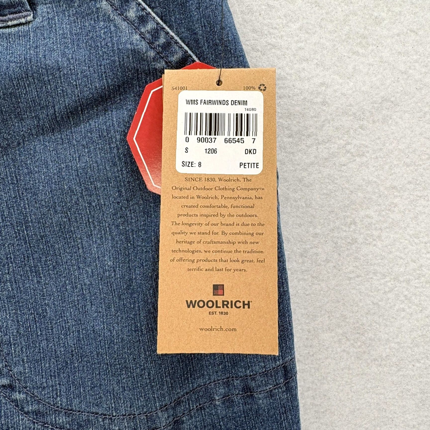 Vintage Woolrich Jeans Women 8 Petite Dark Blue Stretch Straight Leg Denim Woolrich Fairwinds Jeans 8P Dark Blue Stretch Straight Leg Womens Girls? Size 30" / US 8 / IT 44 - 4 Thumbnail